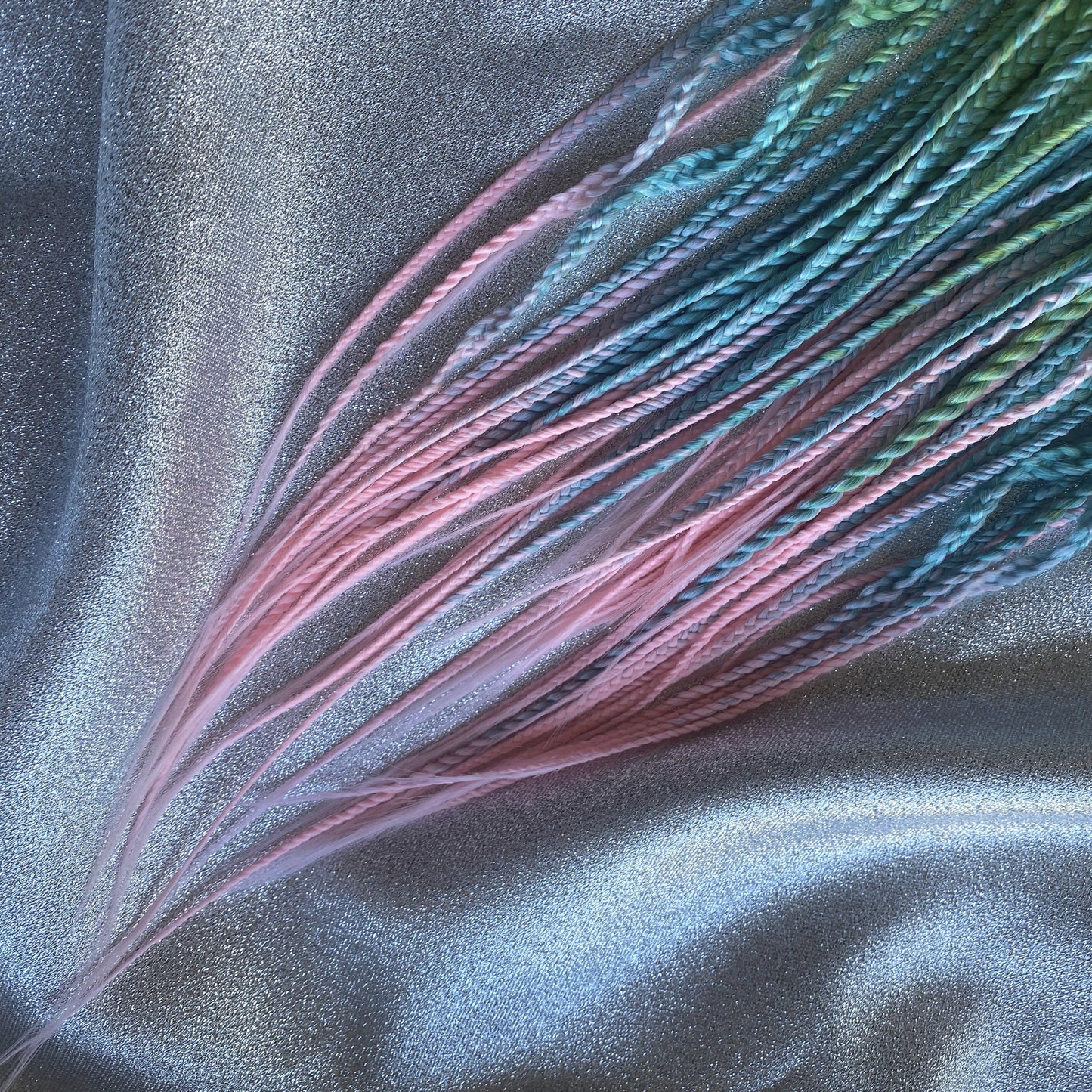 Rainbow Synthetic Braids Hair Extensions