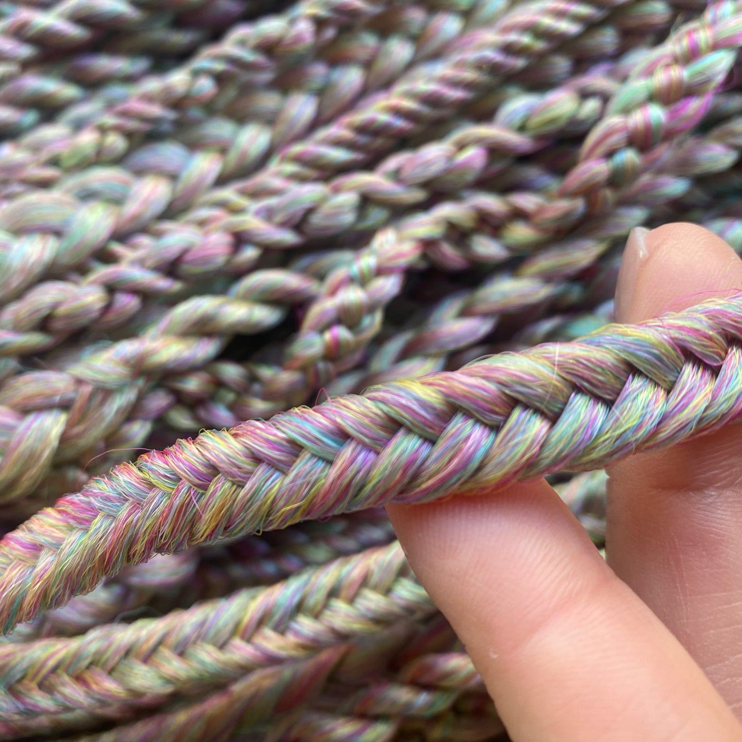 Rainbow Synthetic Braids Hair Extensions