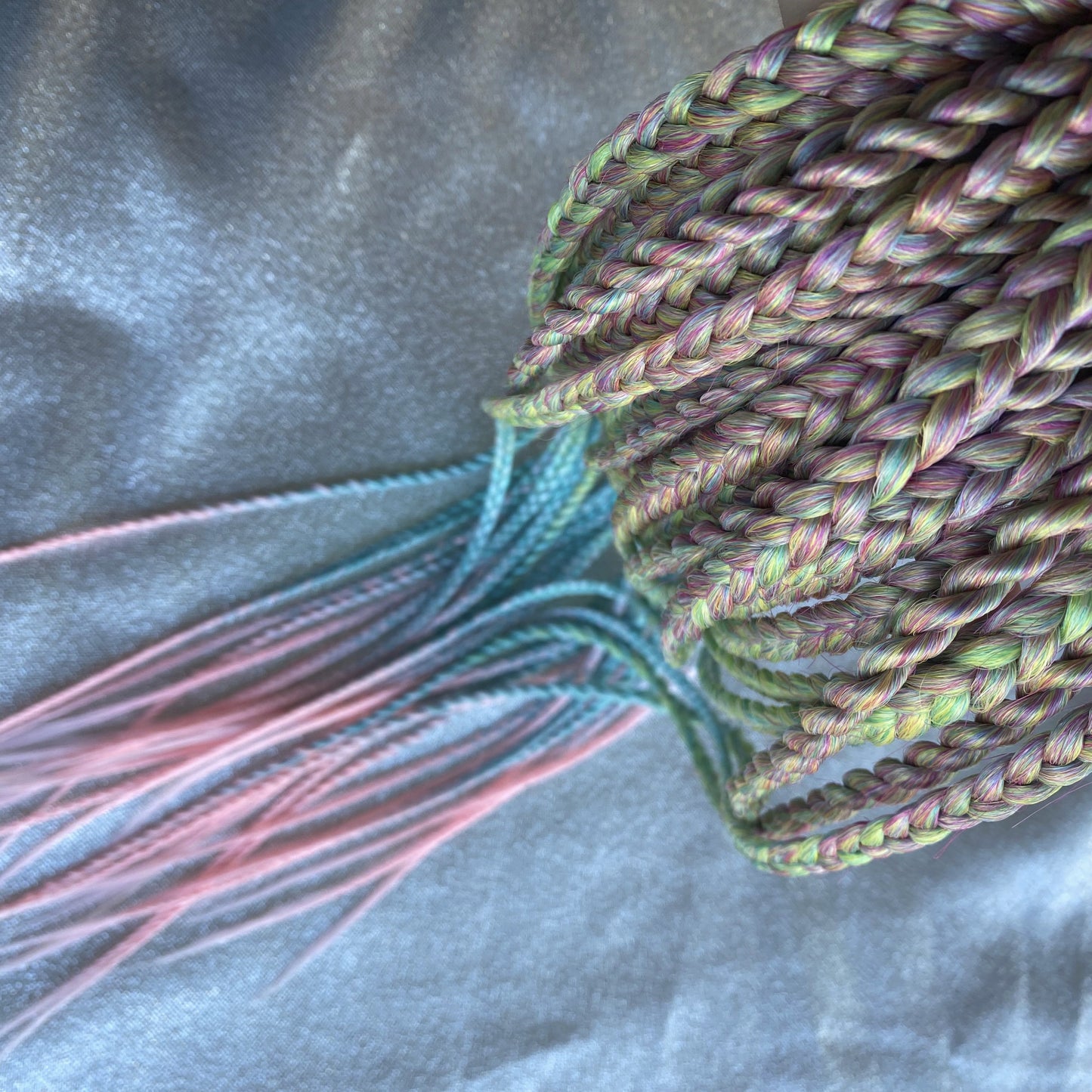 Rainbow Synthetic Braids Hair Extensions