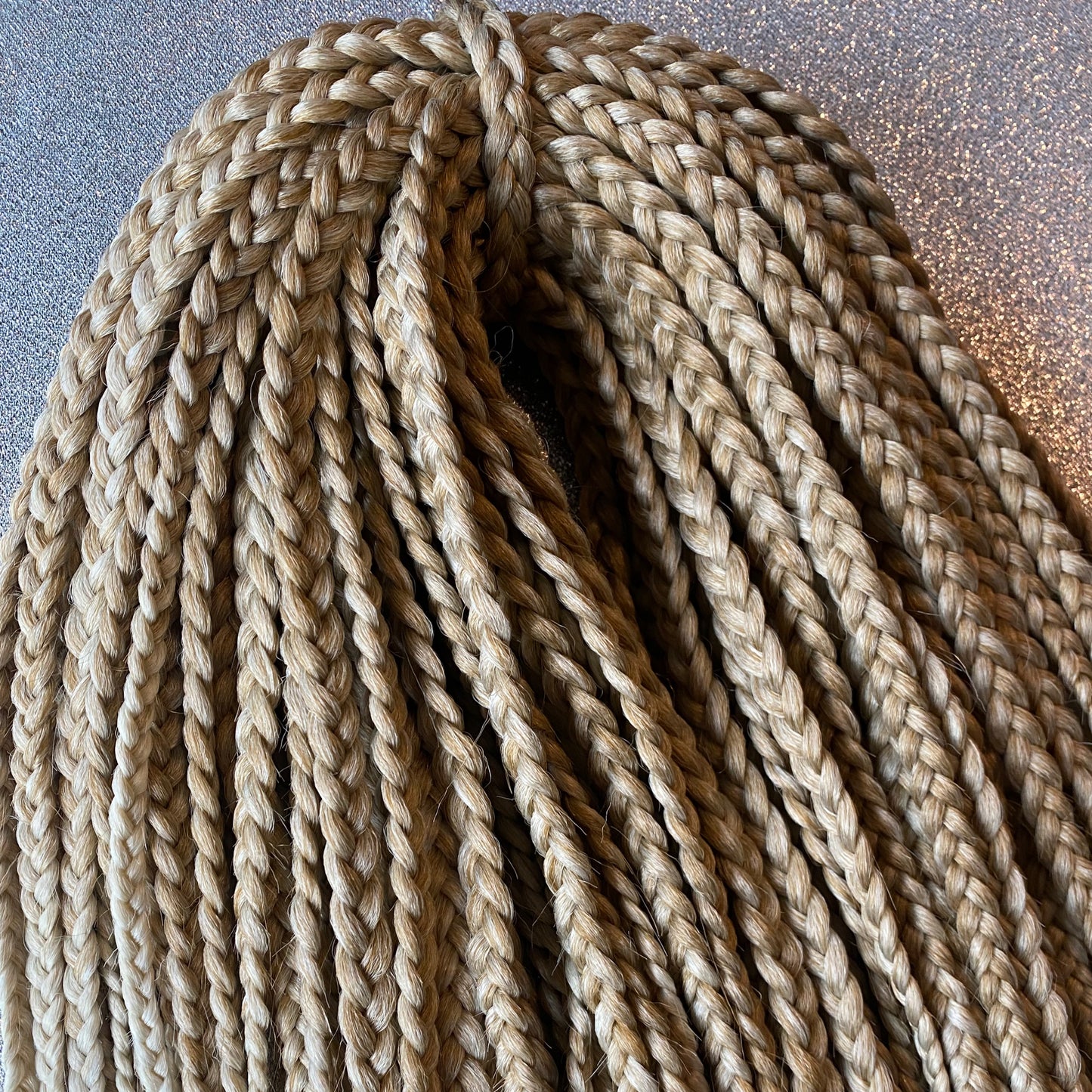 Synthetic Braids Hair Extensions Warm Blonde Ombre