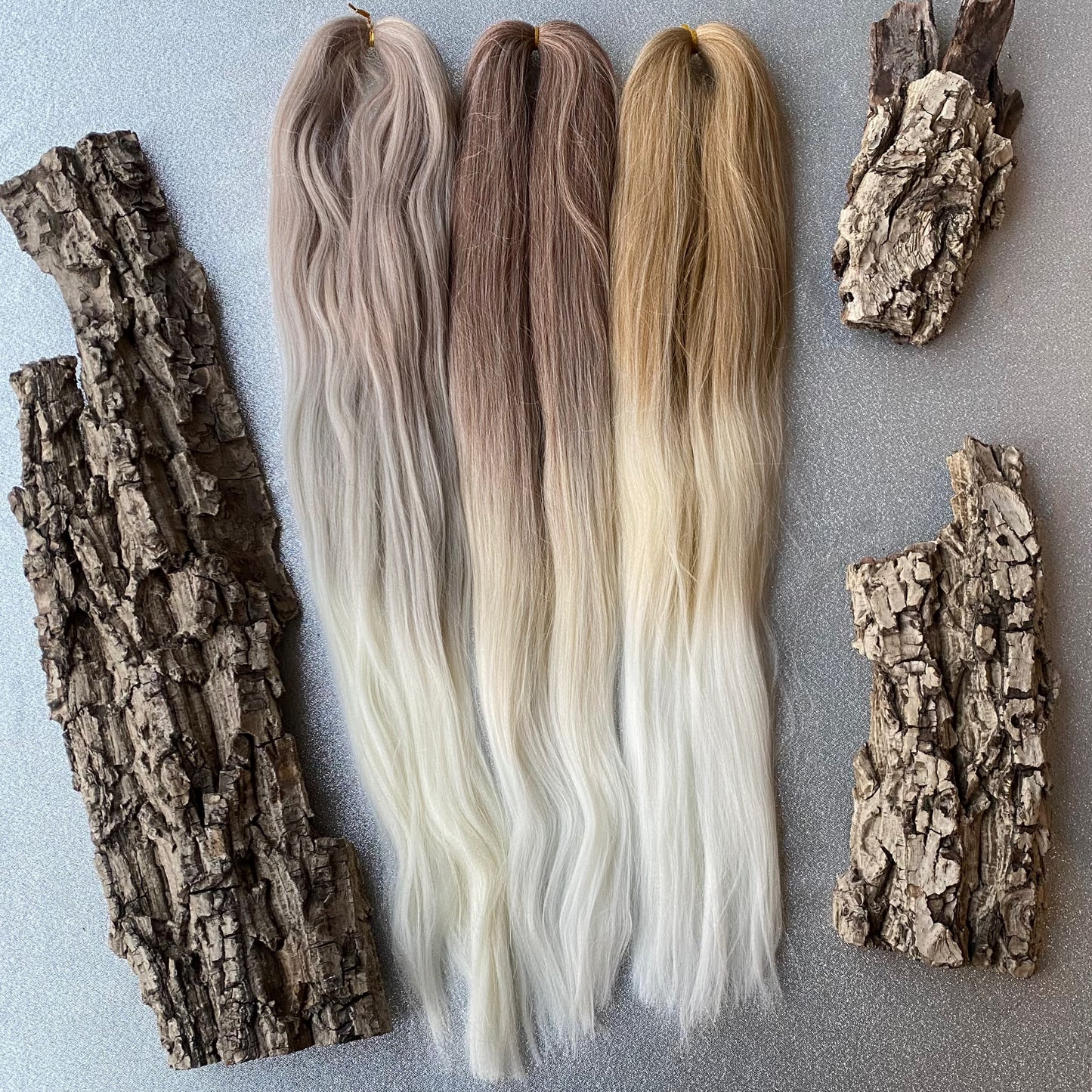 Brown to Blonde Ombre Synthetic Dreadlocks