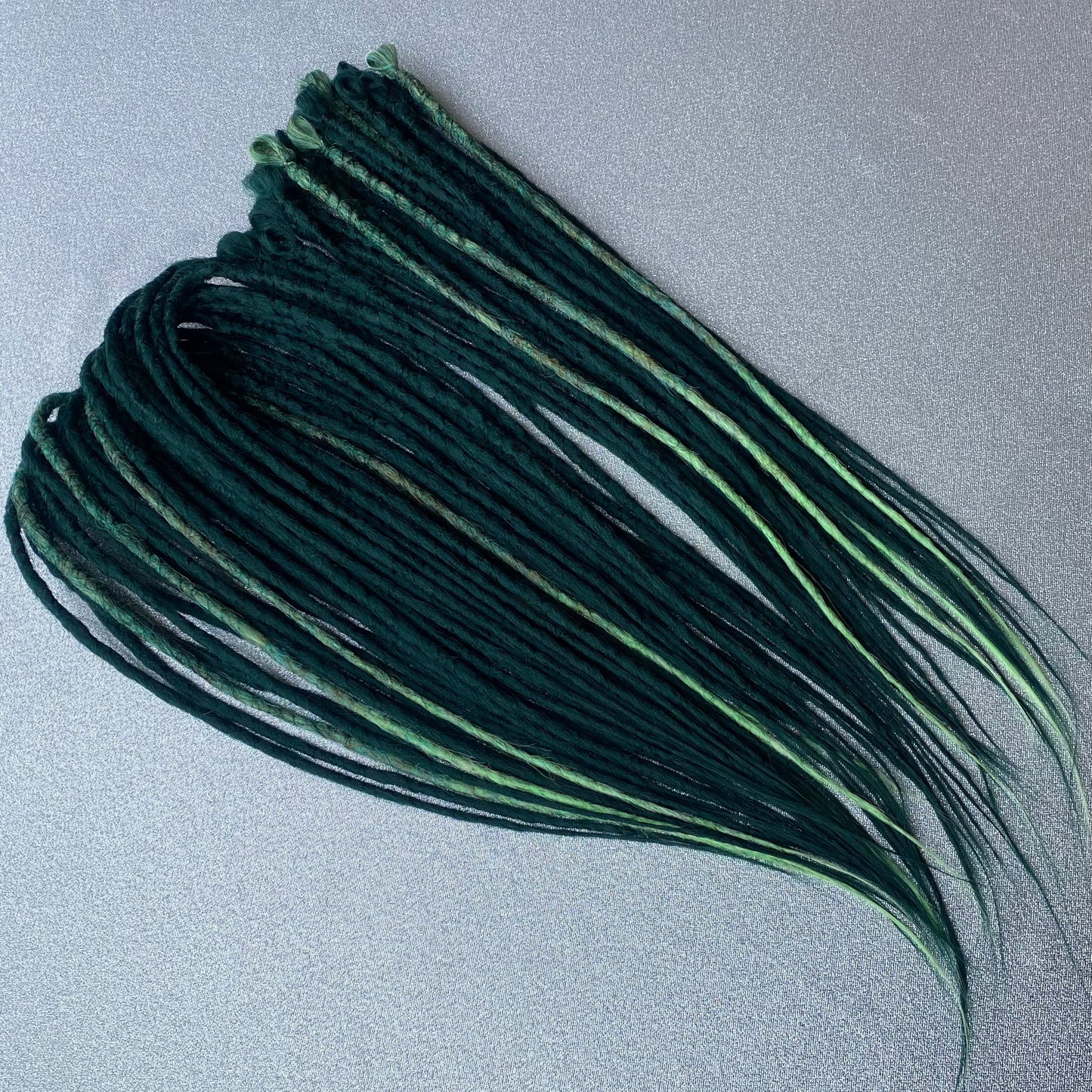Emerald Synthetic Crochet Dreadlocks with Braids