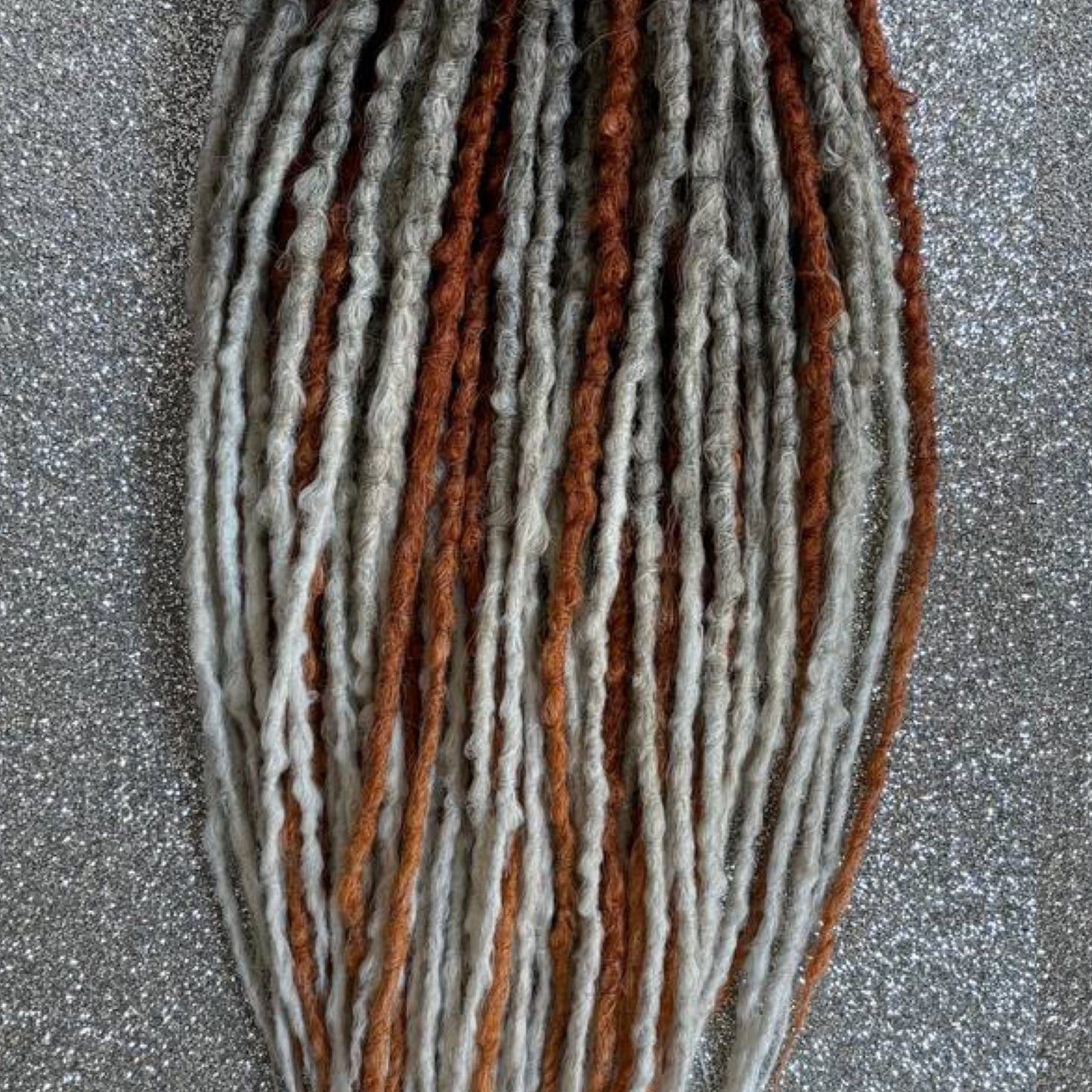 Copper and Blonde Crochet Synthetic Dreadlocks