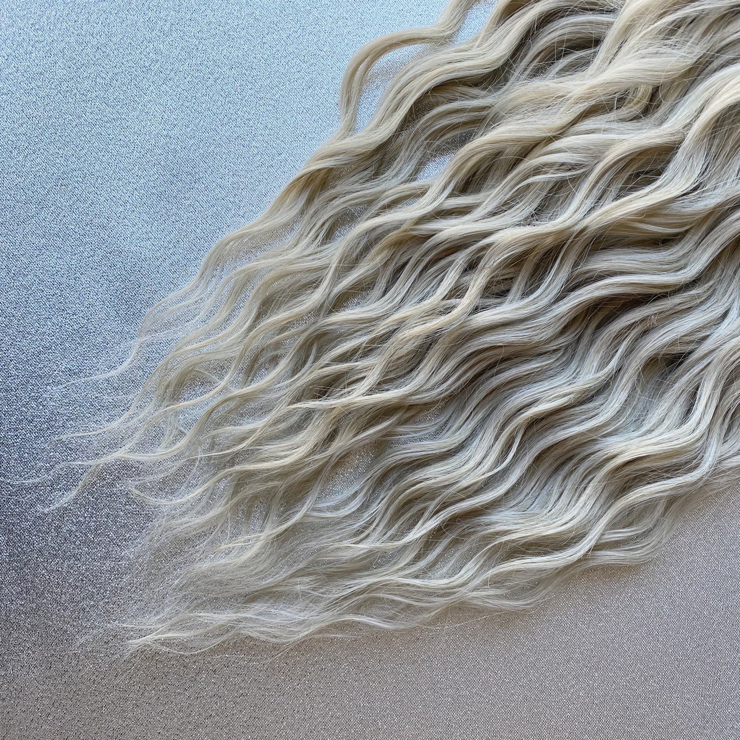 Synthetic Blonde Brushable Curly Dreadlocks