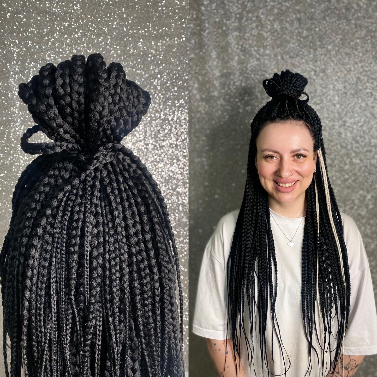 Black Synthetic Braids Hair Extensions