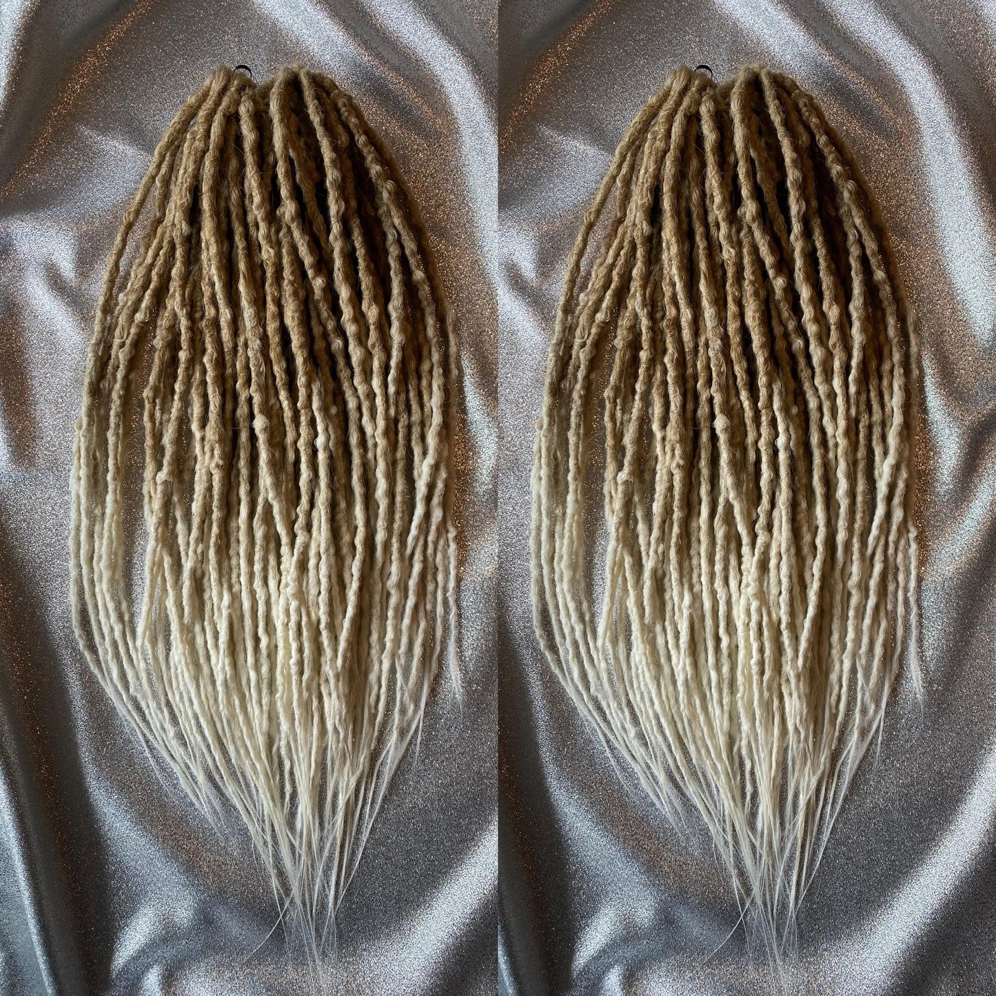 Synthetic Dreadlocks with Braids Warm Blonde Ombre