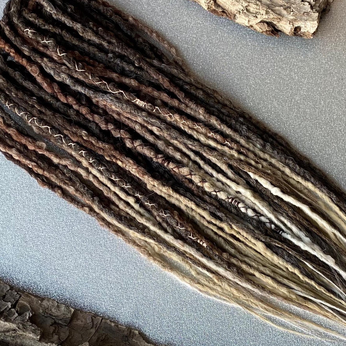 Brown Ombre Boho Synthetic Crochet Dreadlocks