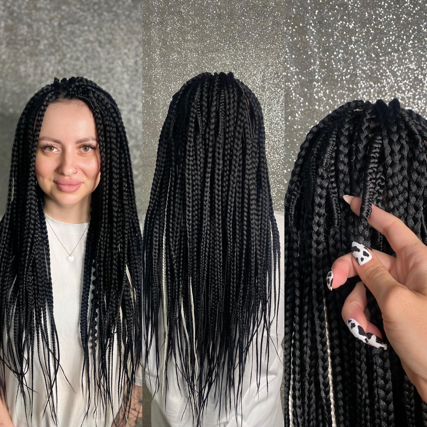 Black Synthetic Braids Hair Extensions
