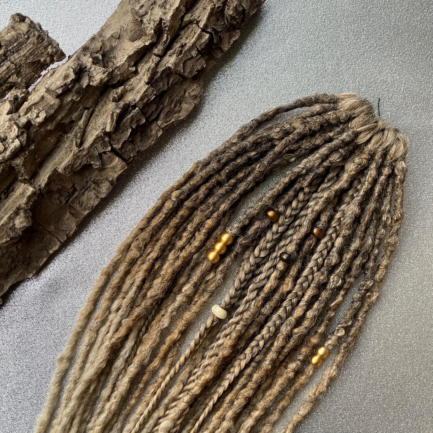 Light Brown Ombre Synthetic Crochet Dreadlocks