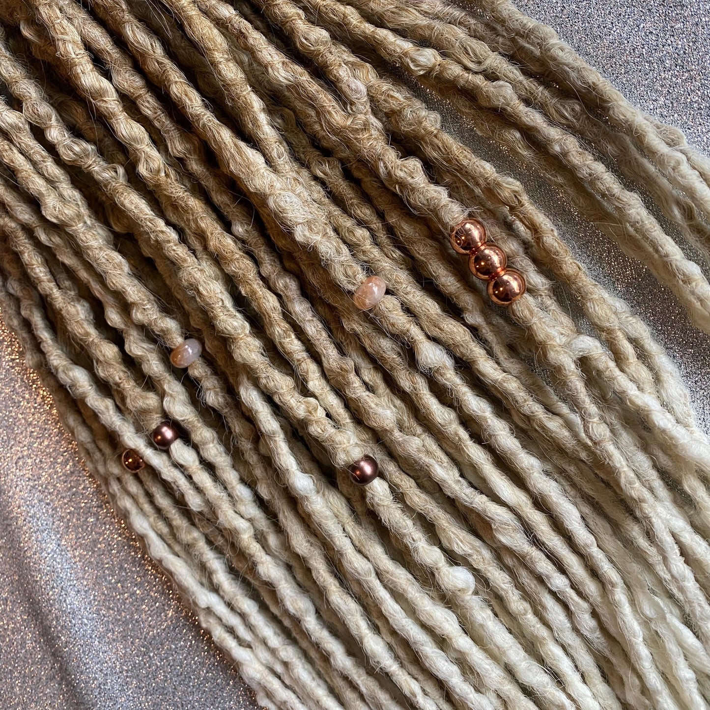 Synthetic Dreadlocks with Braids Warm Blonde Ombre