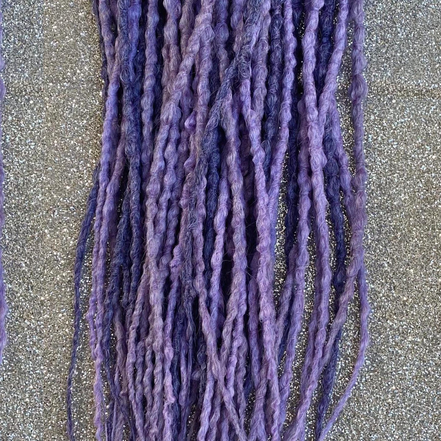 Purple and Lilac Synthetic Crochet Dreadlocks