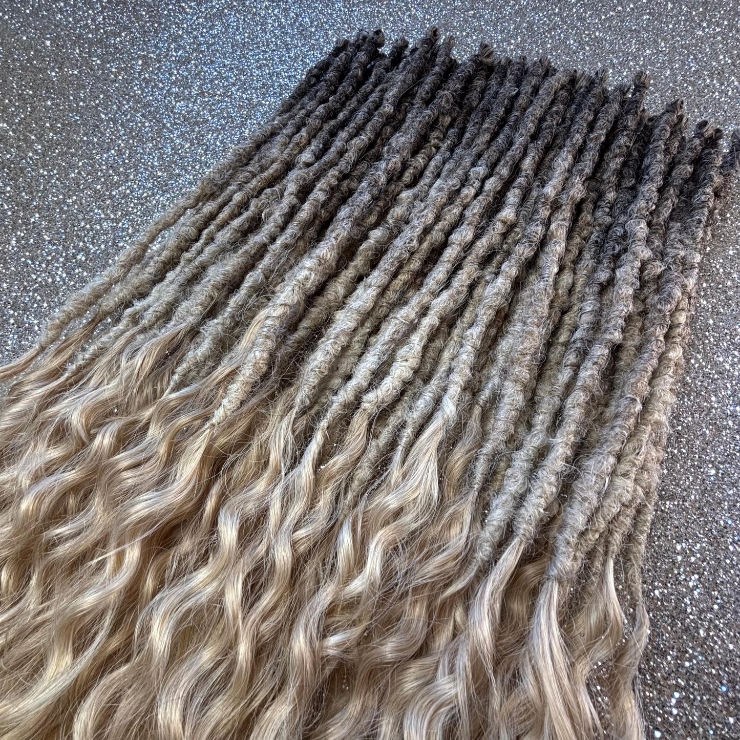 Boho Synthetic Crochet Dreadlocks Curly Loose Ends