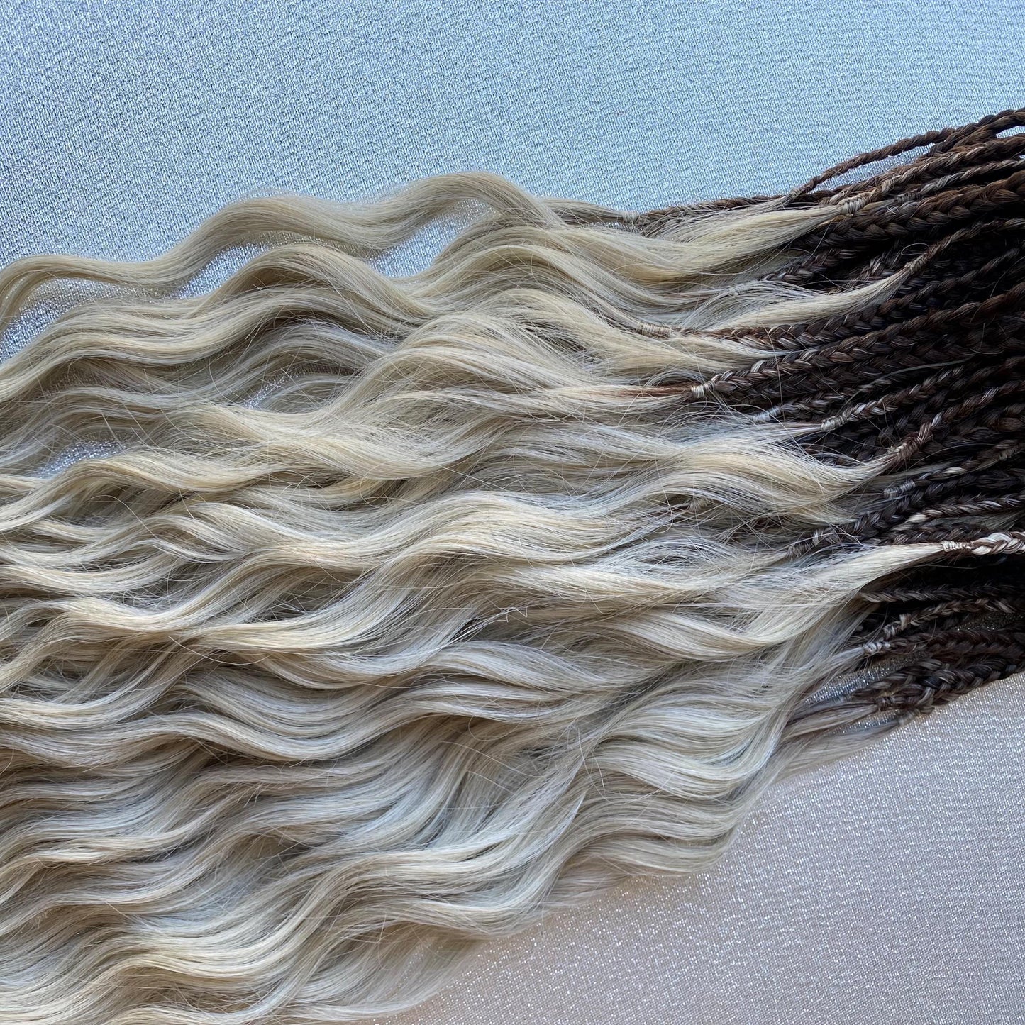 Synthetic Blonde Brushable Curly Dreadlocks