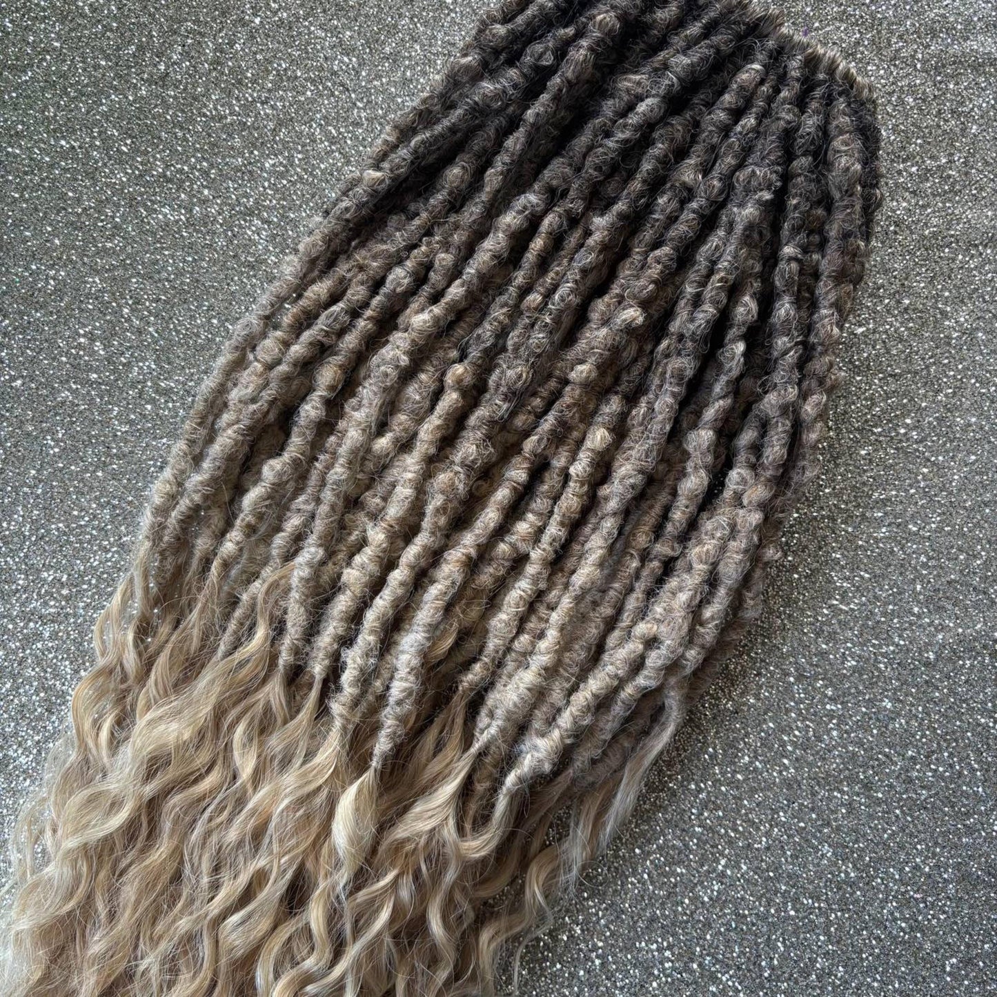 Boho Synthetic Crochet Dreadlocks Curly Loose Ends