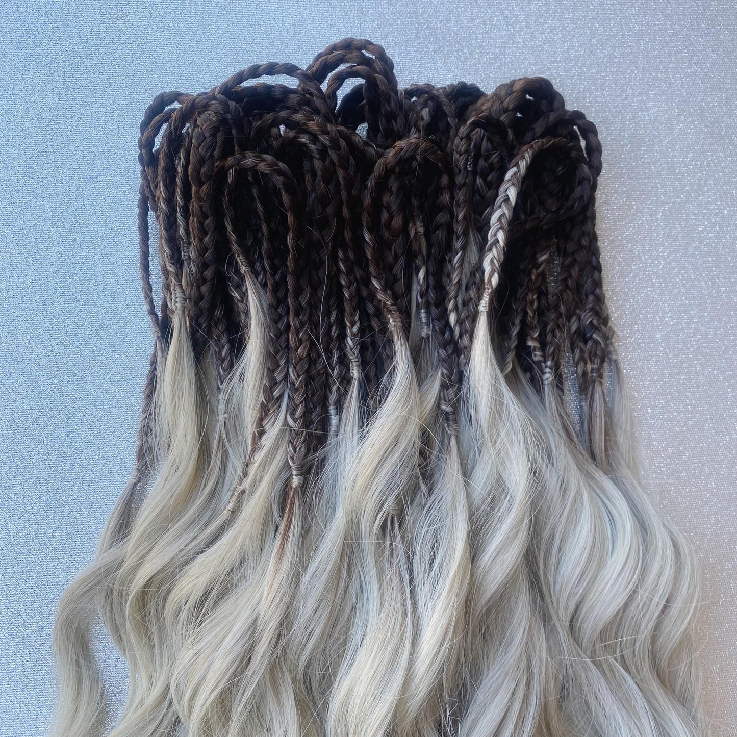 Synthetic Blonde Brushable Curly Dreadlocks