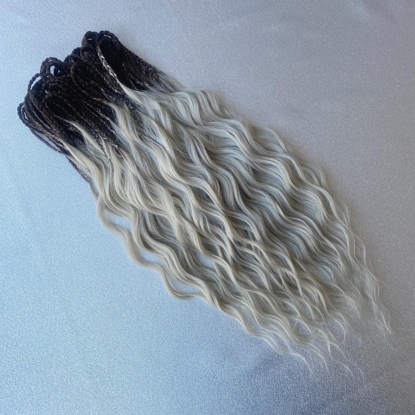 Synthetic Blonde Brushable Curly Dreadlocks