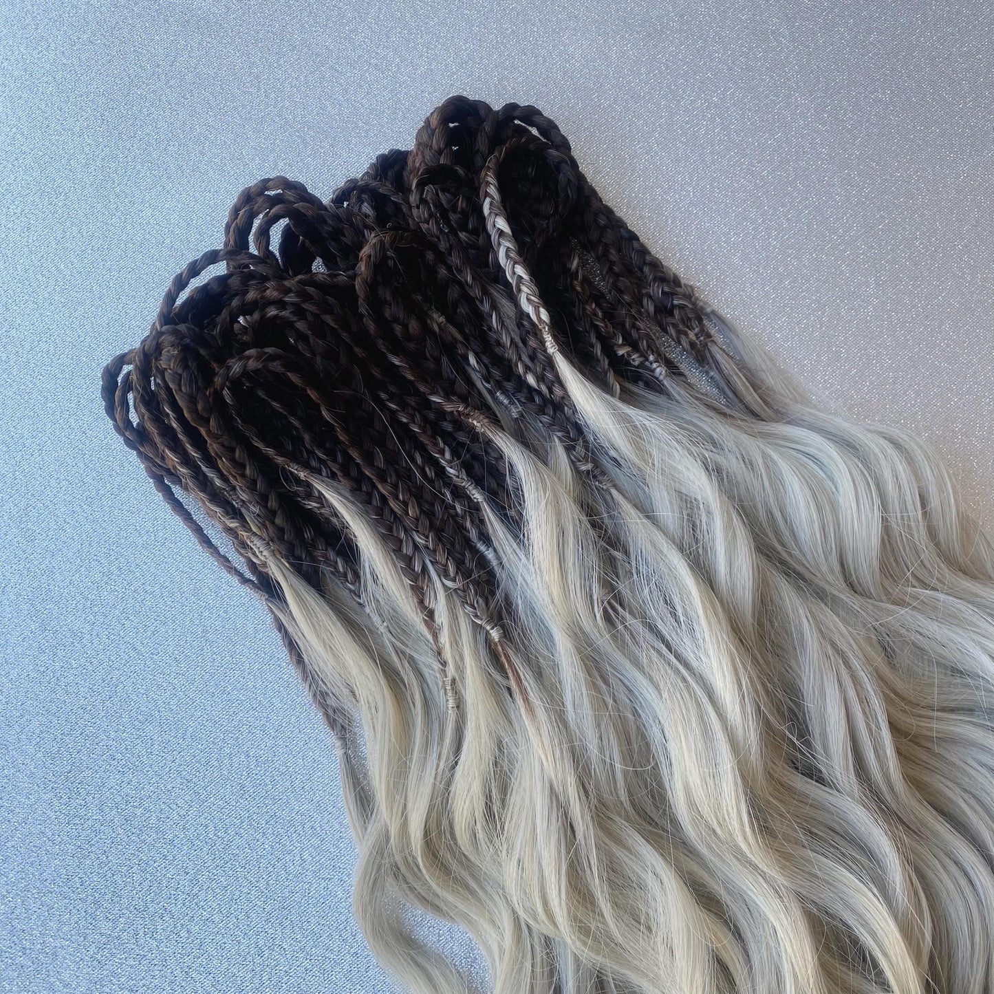 Synthetic Blonde Brushable Curly Dreadlocks
