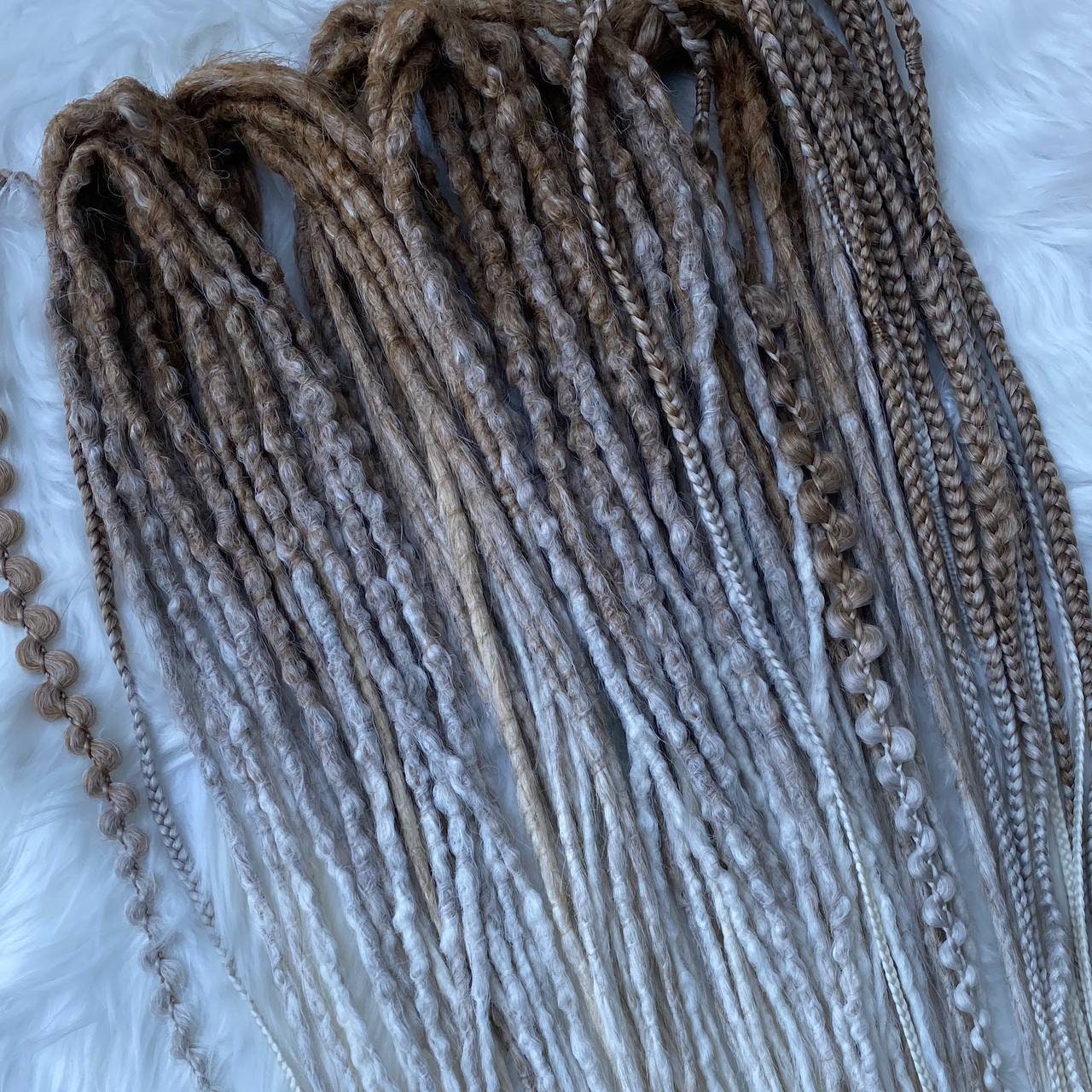 Brown to Blonde Ombre Dreads