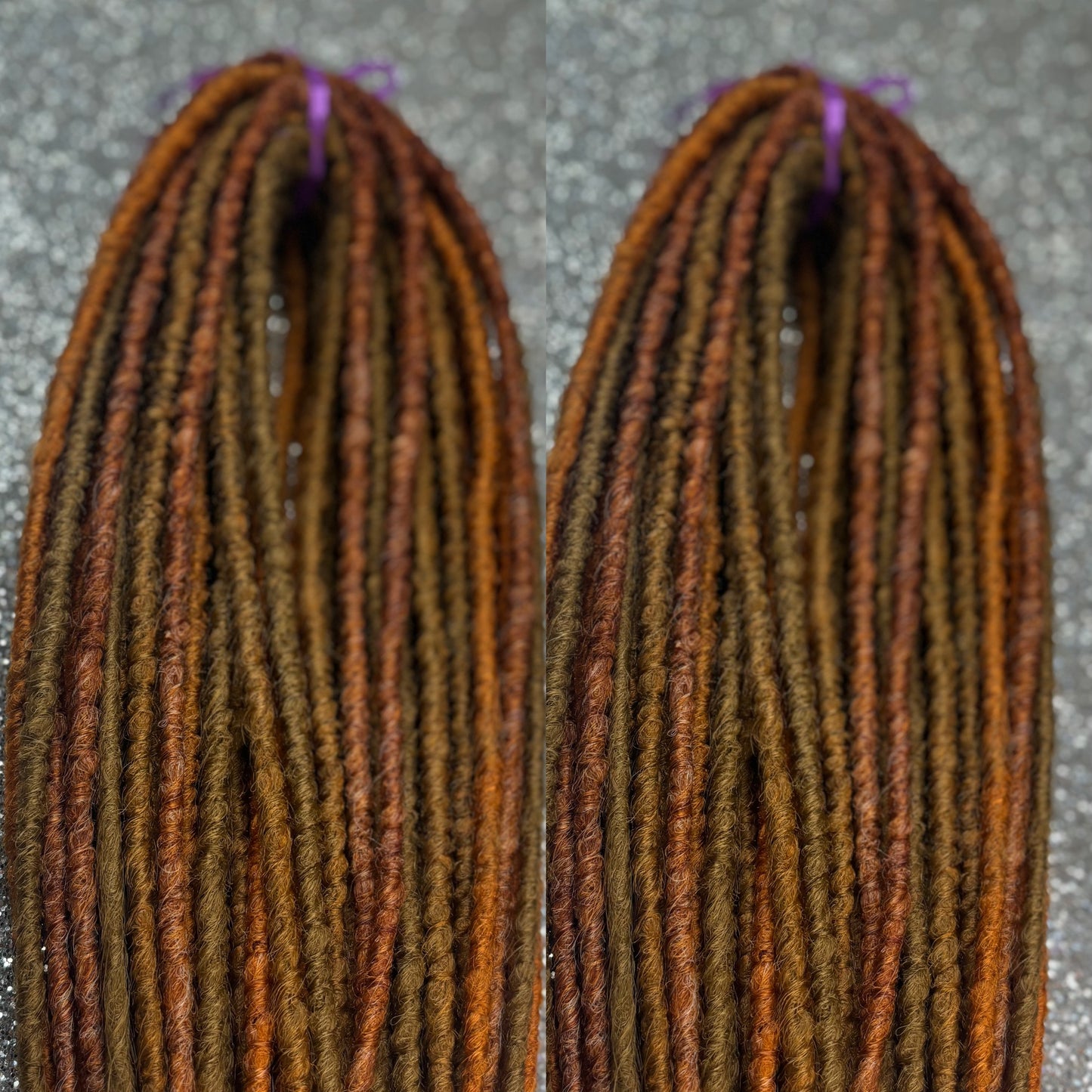 Red Copper Crochet Synthetic Dreadlocks