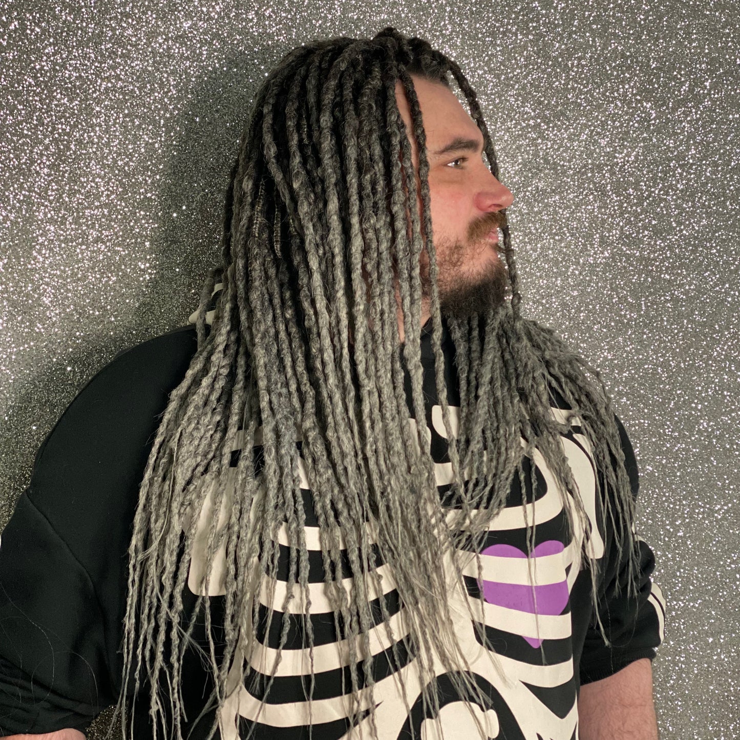 Wolf Gray Synthetic Dreadlocks