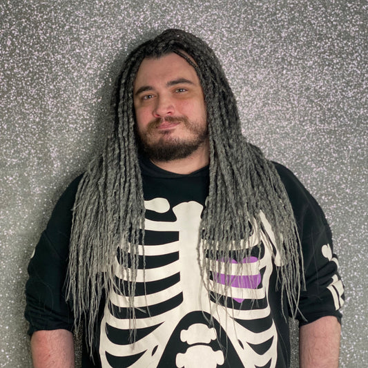 Wolf Gray Synthetic Dreadlocks