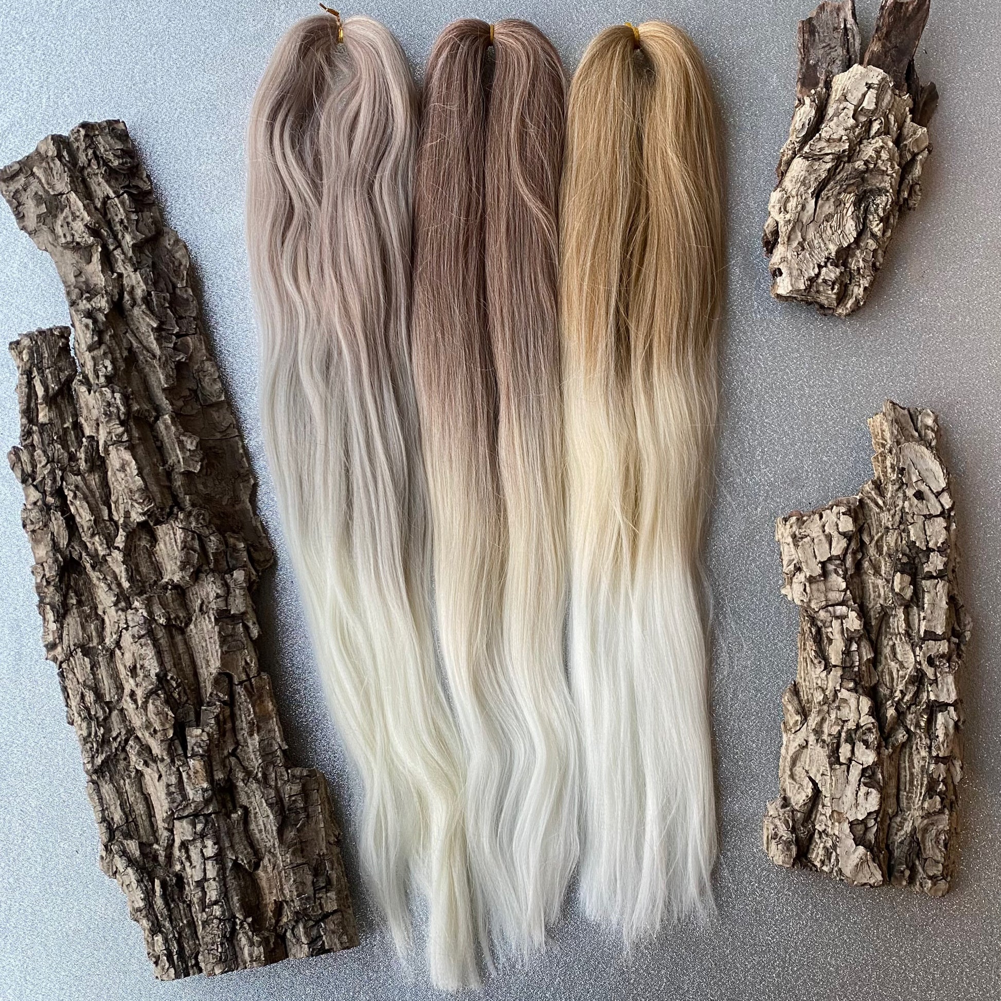Brown to Blonde Ombre Synthetic Dreadlocks