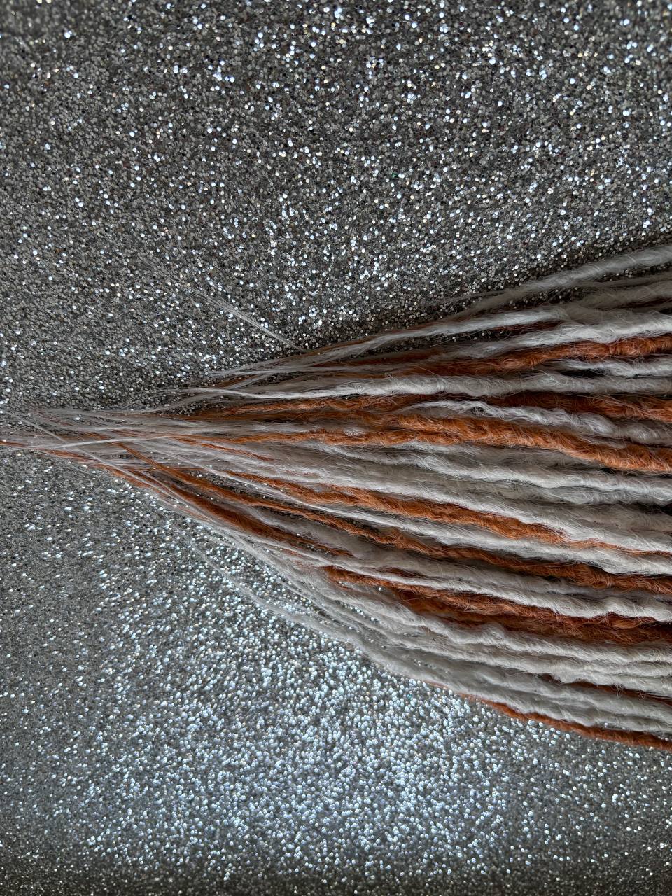 Copper and  Blonde Crochet Synthetic Dreadlocks