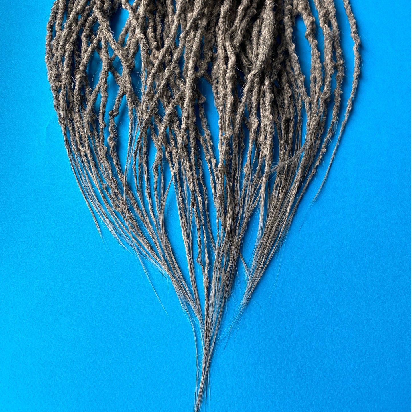 Men's Wolf Gray Synthetic Dreadlocks