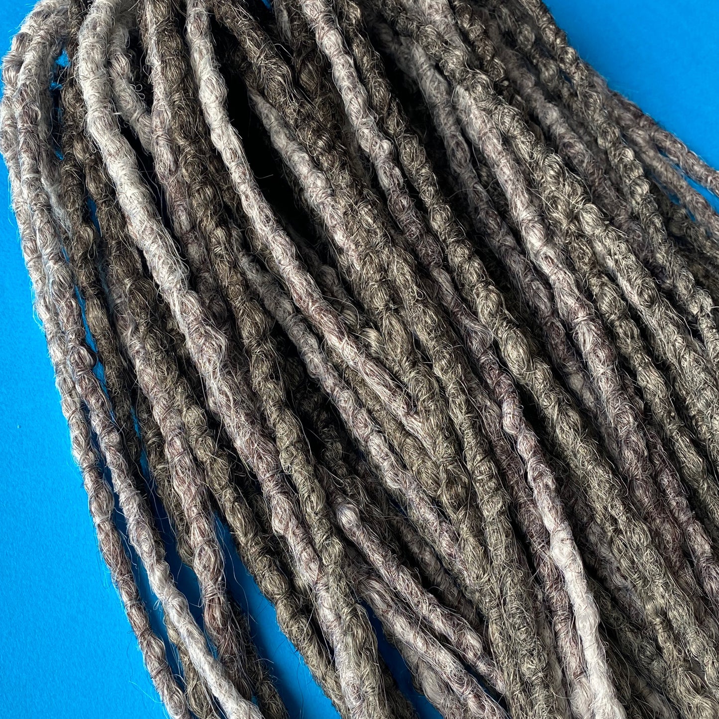 Gray ombre synthetic dreadlocks