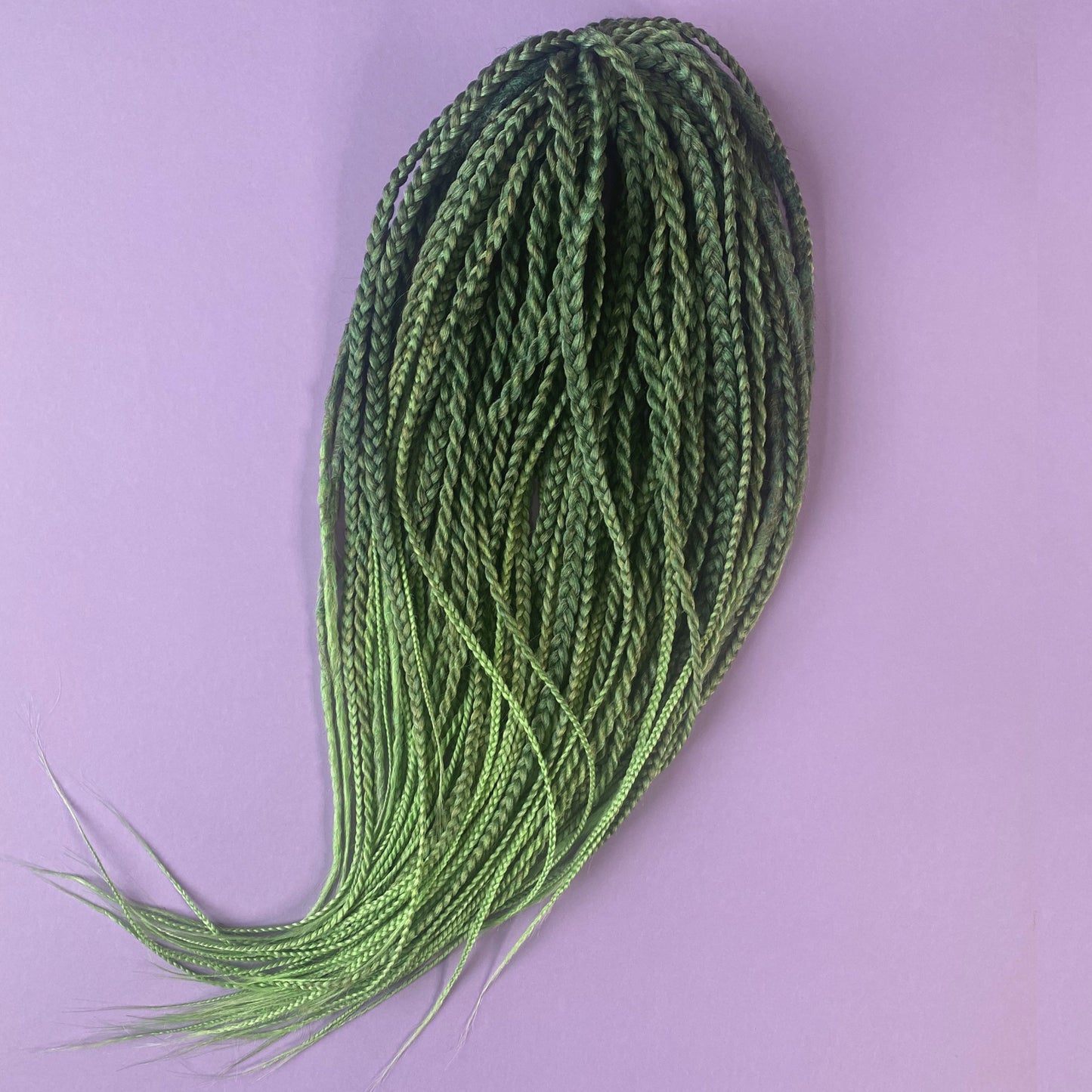 Emerald Green Synthetic Dreads and Braids