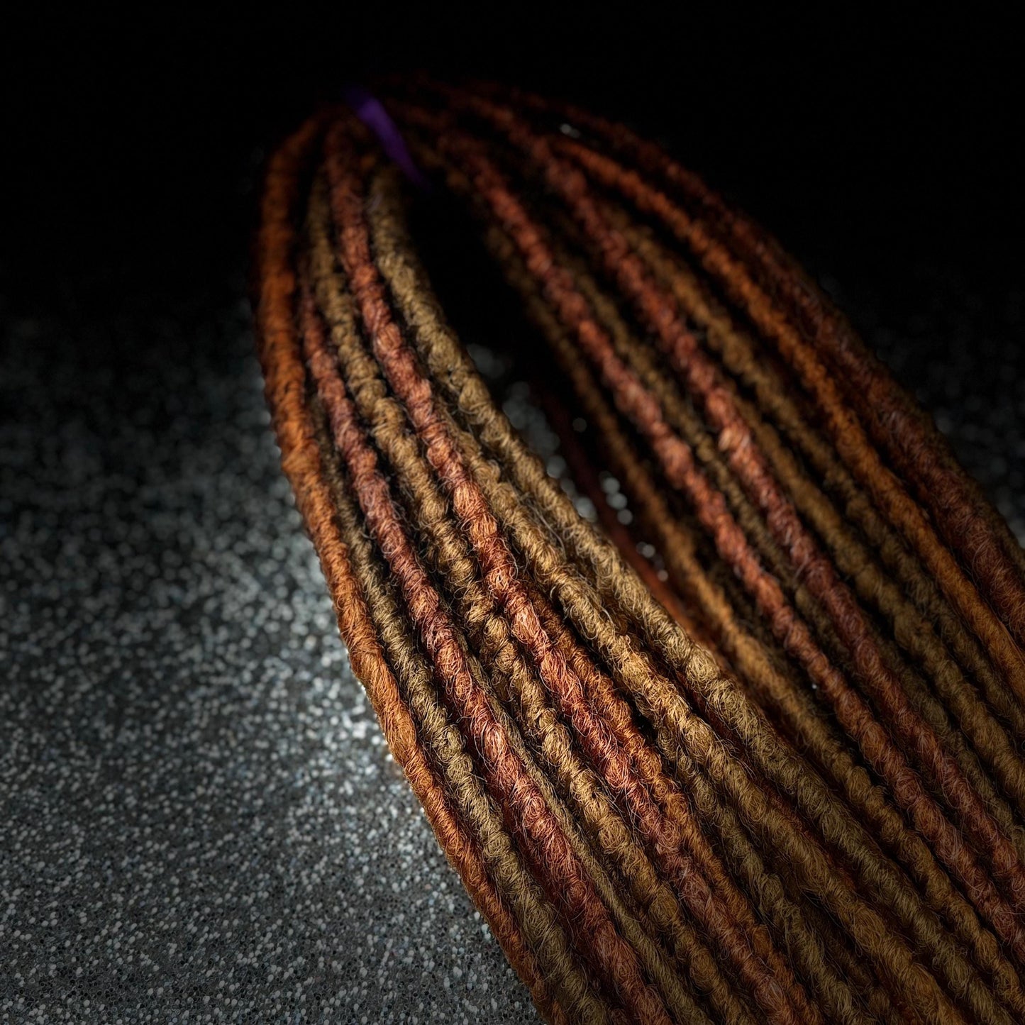 Red Copper Crochet Synthetic Dreadlocks