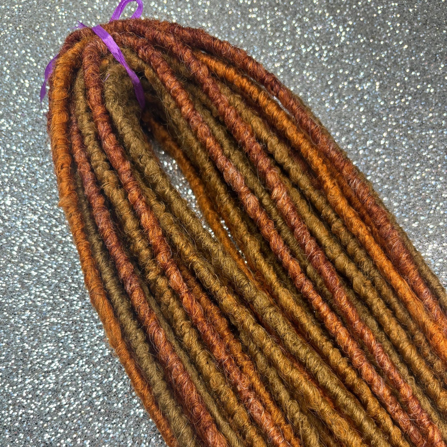 Red Copper Crochet Synthetic Dreadlocks