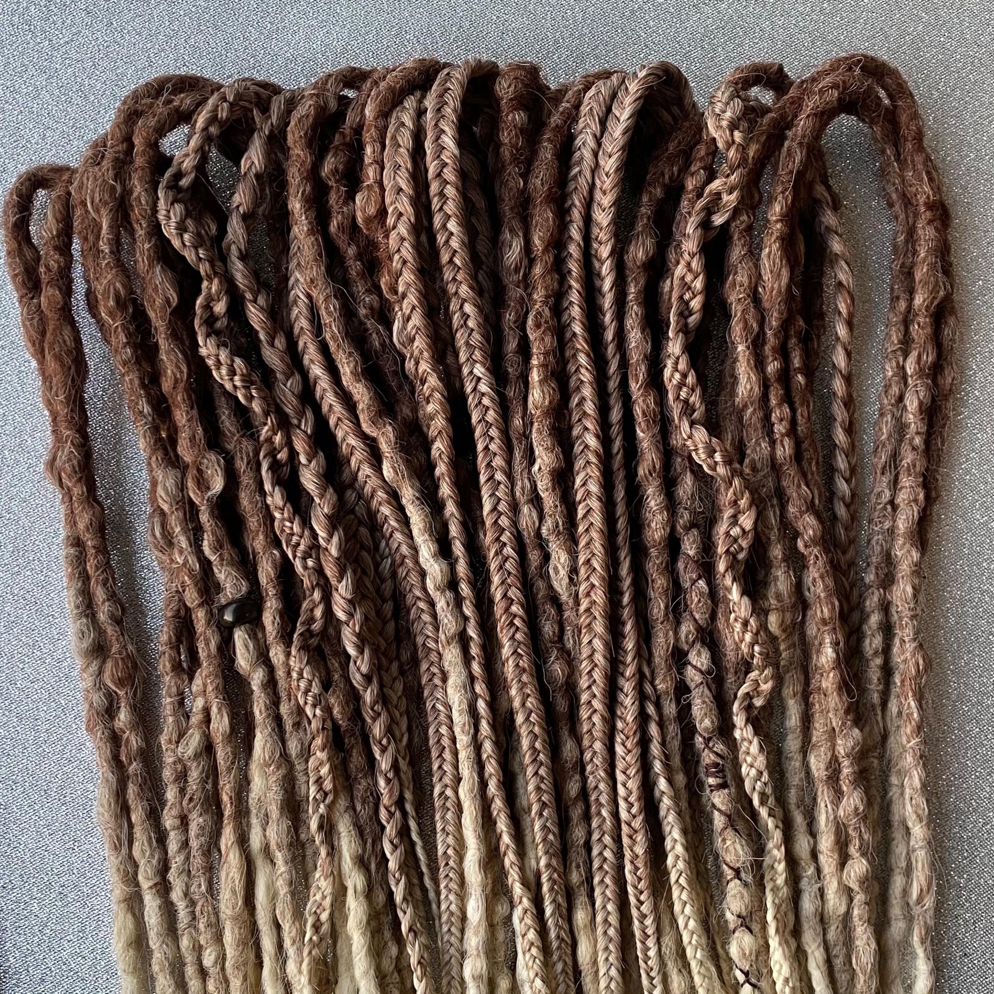 Brown to Blonde Ombre Synthetic Dreadlocks