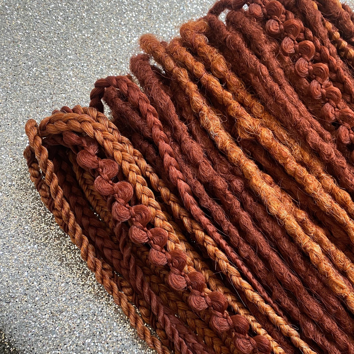 Copper Crochet Synthetic Dreadlocks