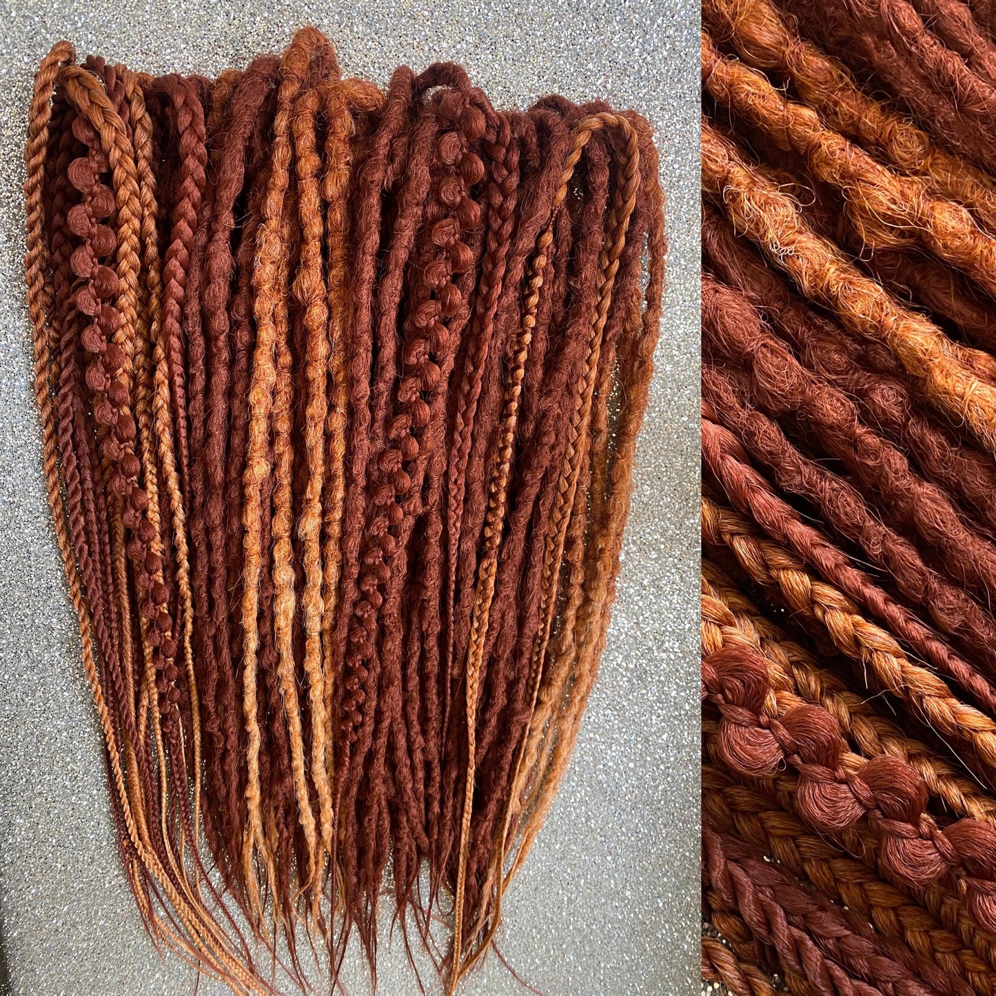 Copper Crochet Synthetic Dreadlocks
