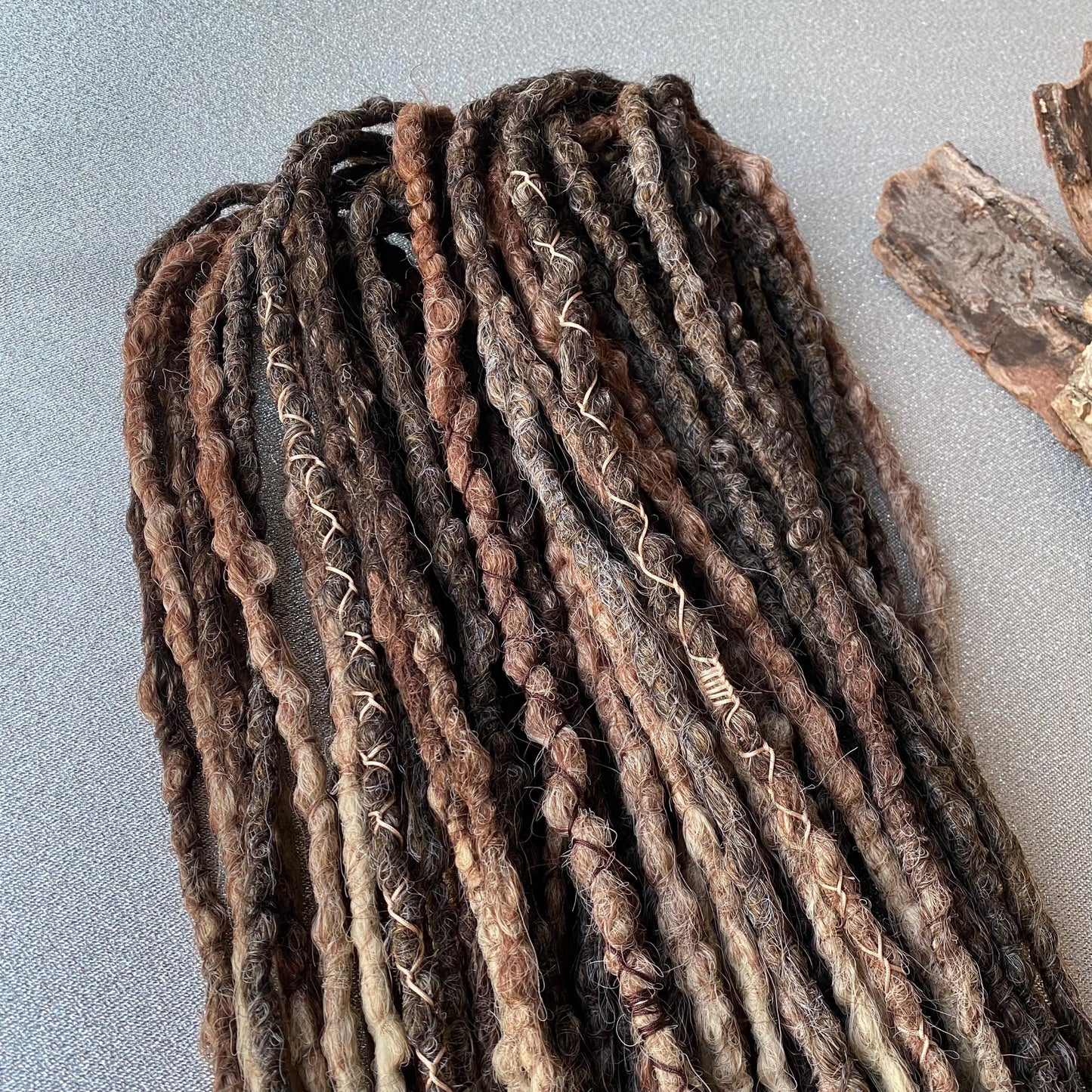 Brown Ombre Boho Synthetic Crochet Dreadlocks