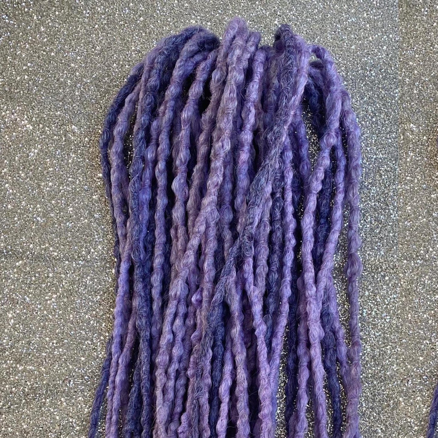 Purple and Lilac Synthetic Crochet Dreadlocks