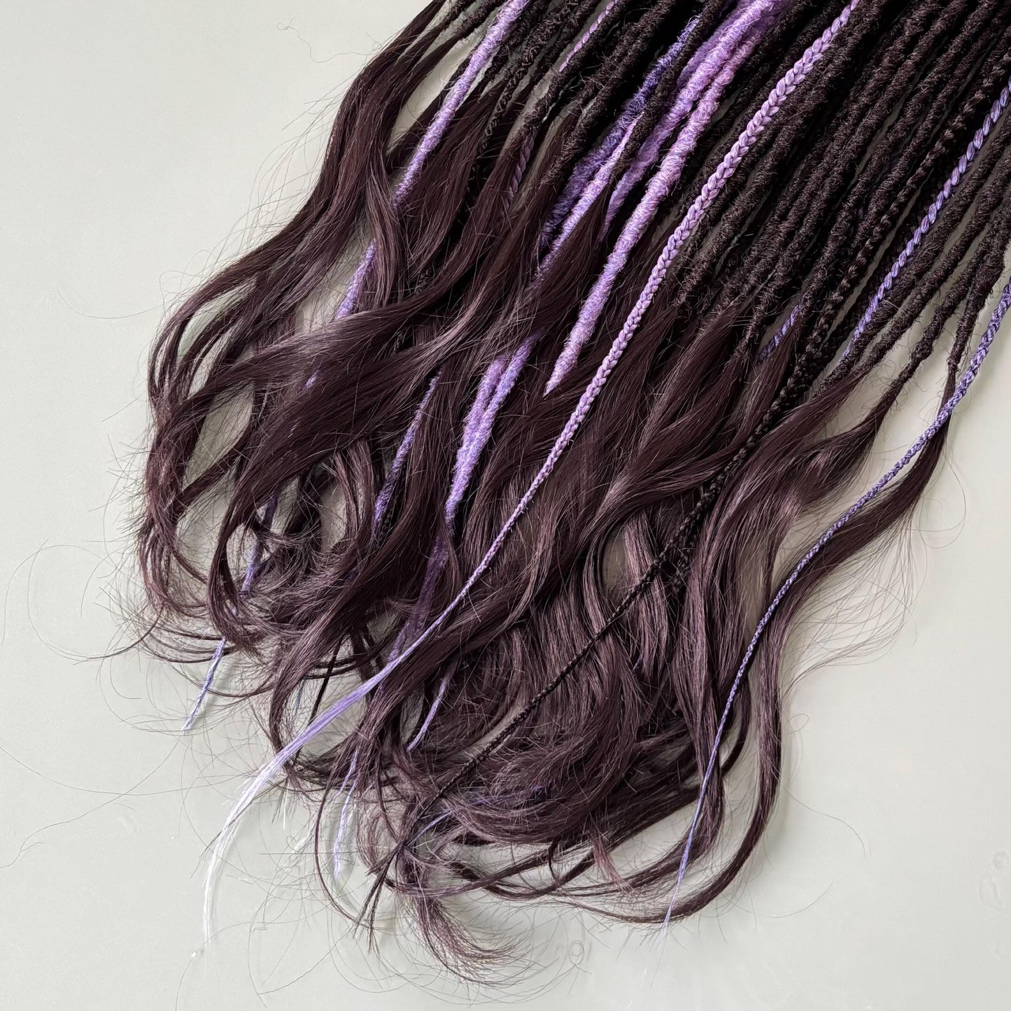 Dark Brown Synthetic Dreadlocks Curly Loose Ends