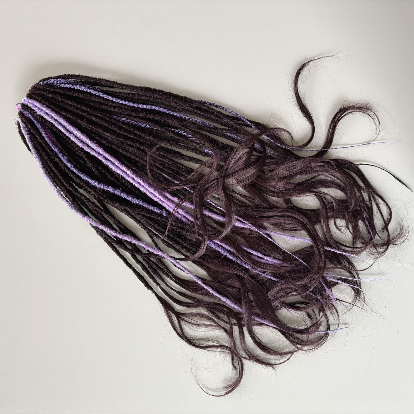 Dark Brown Synthetic Dreadlocks Curly Loose Ends