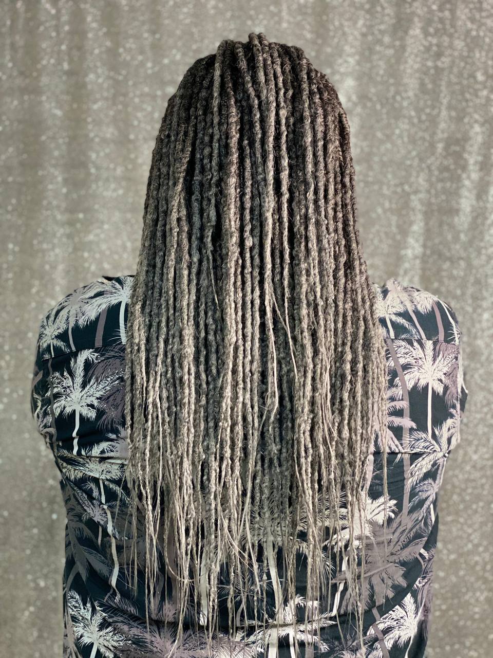 Dark Gray Synthetic Dreadlocks