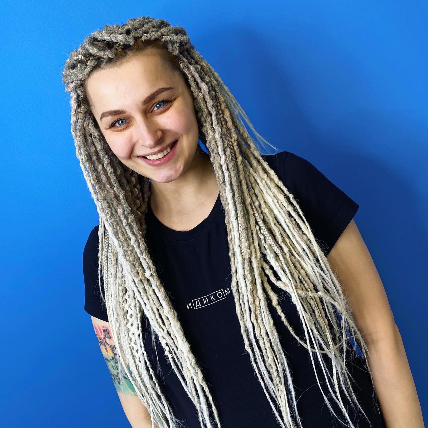 Ash Blonde Ombre Synthetic Dreadlocks