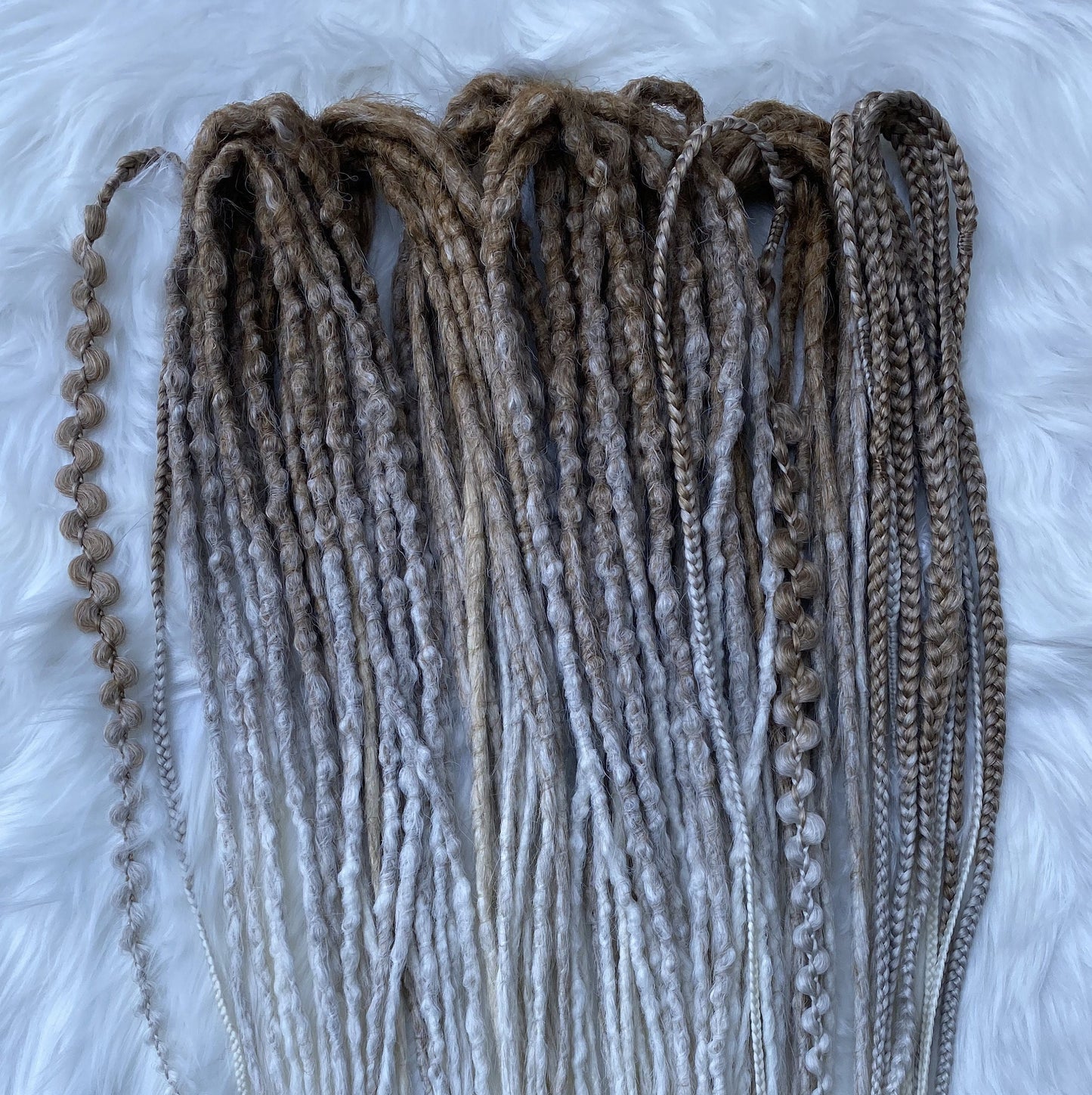 Brown to Blonde Ombre Dreads