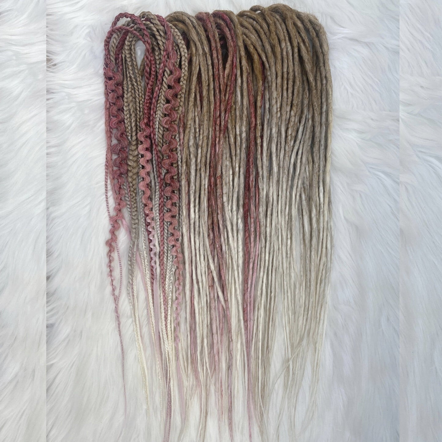 Synthetic Dreads Brown to Blonde ombre set