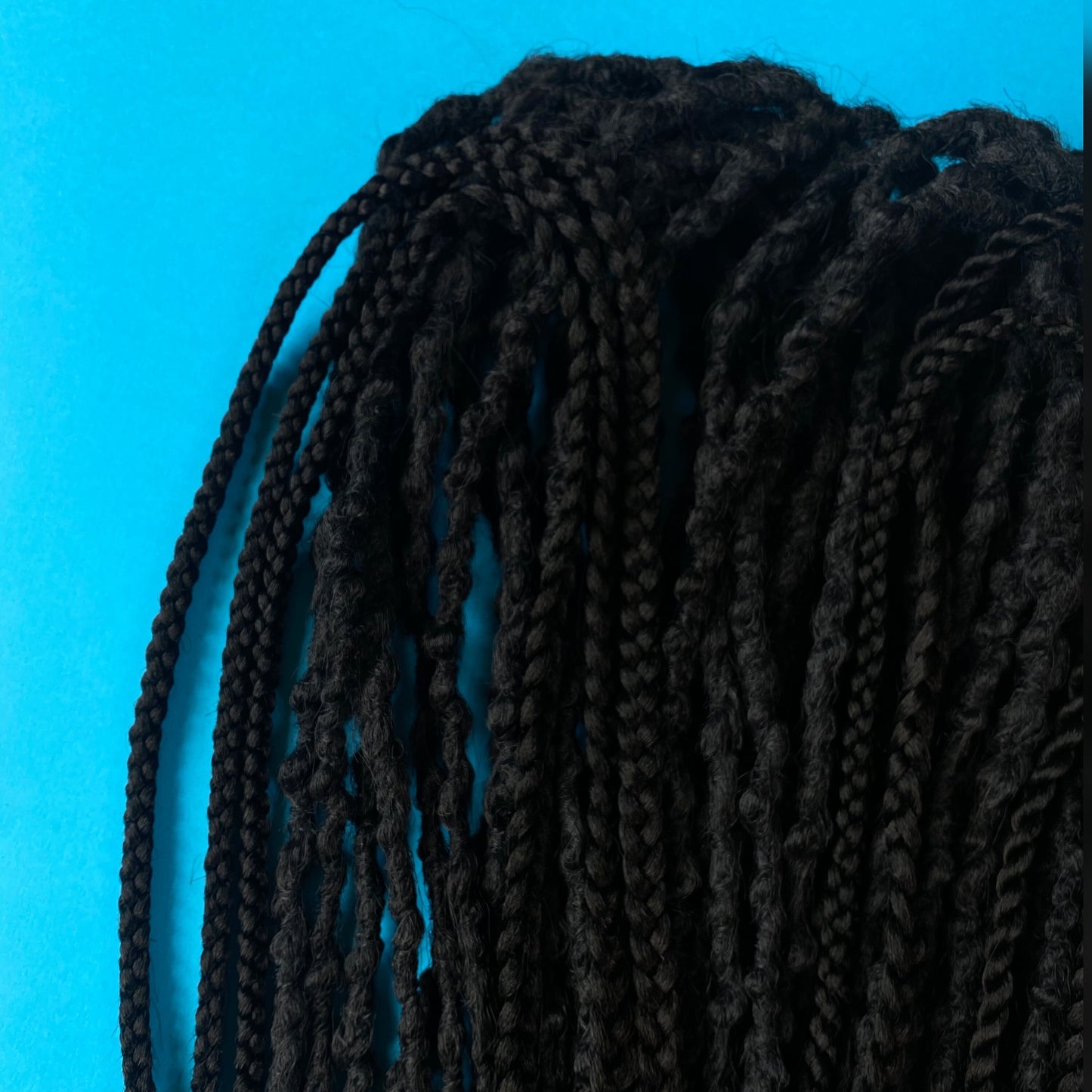 Deep Black Dreads and Braids mix