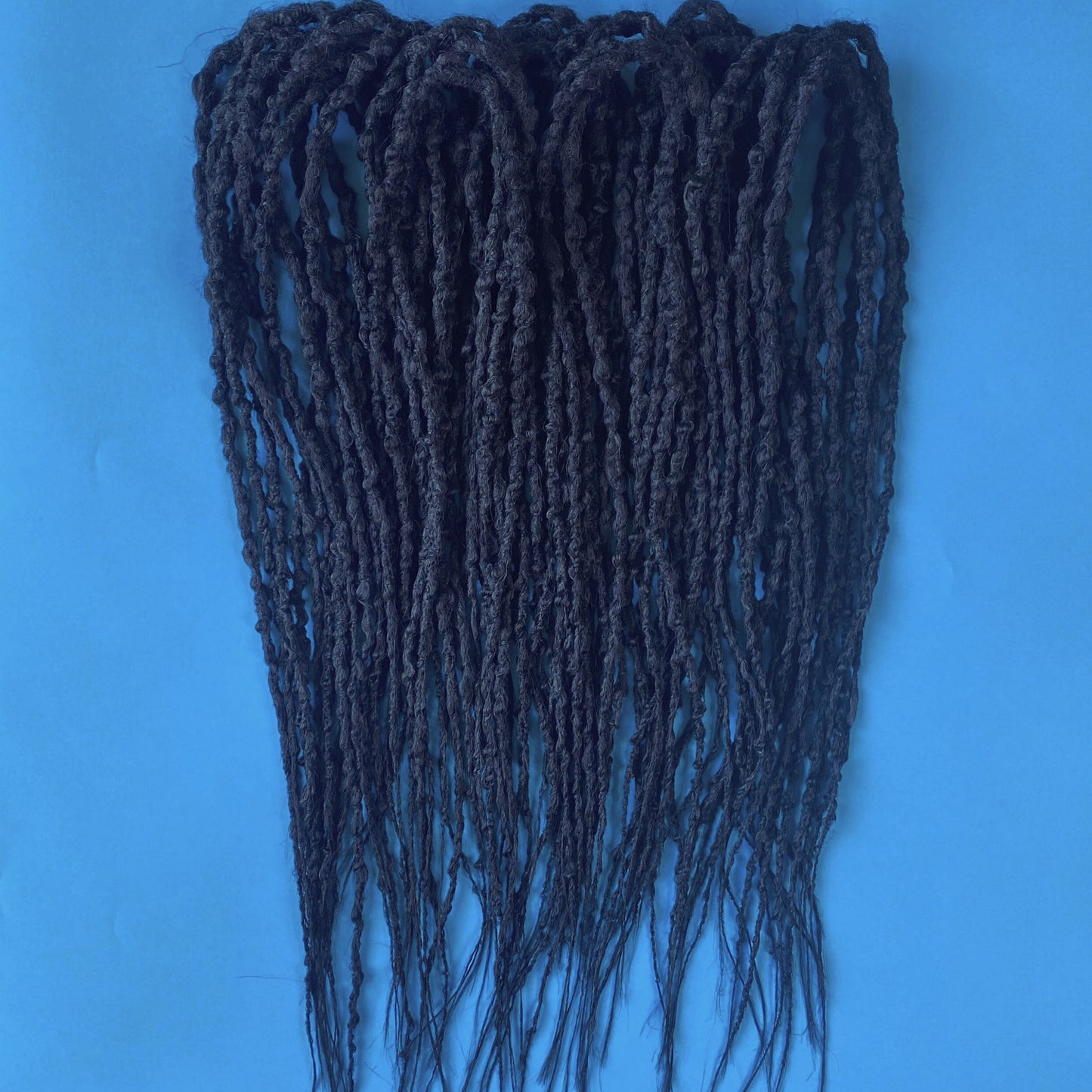 Deep Black Dreads and Braids mix