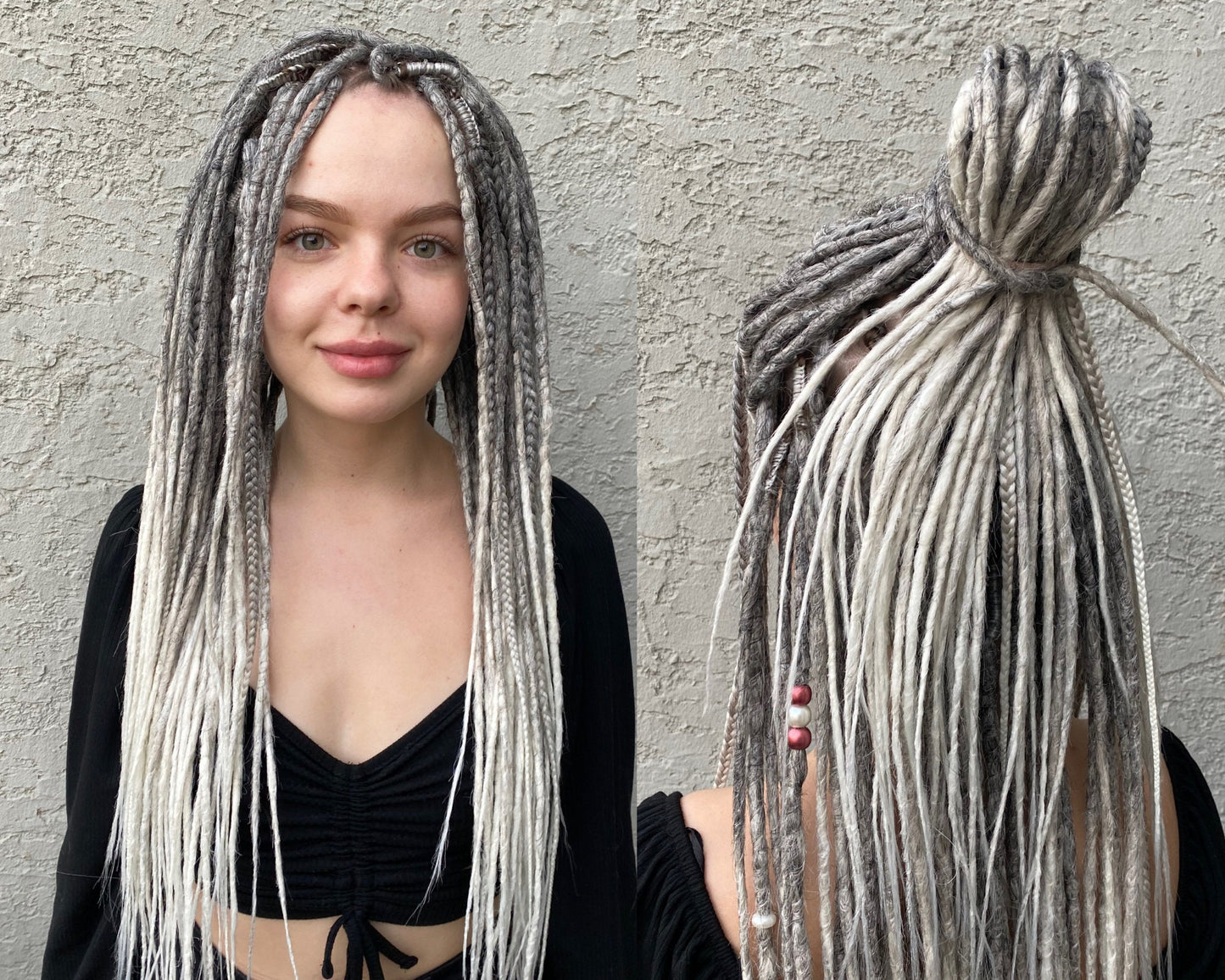 Synthetic Dreads Silver Blonde