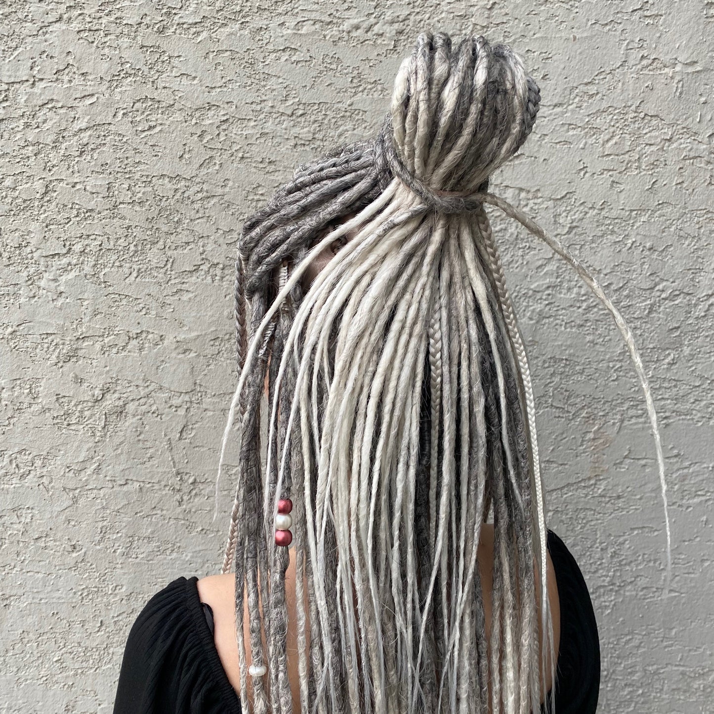 Synthetic Dreads Silver Blonde