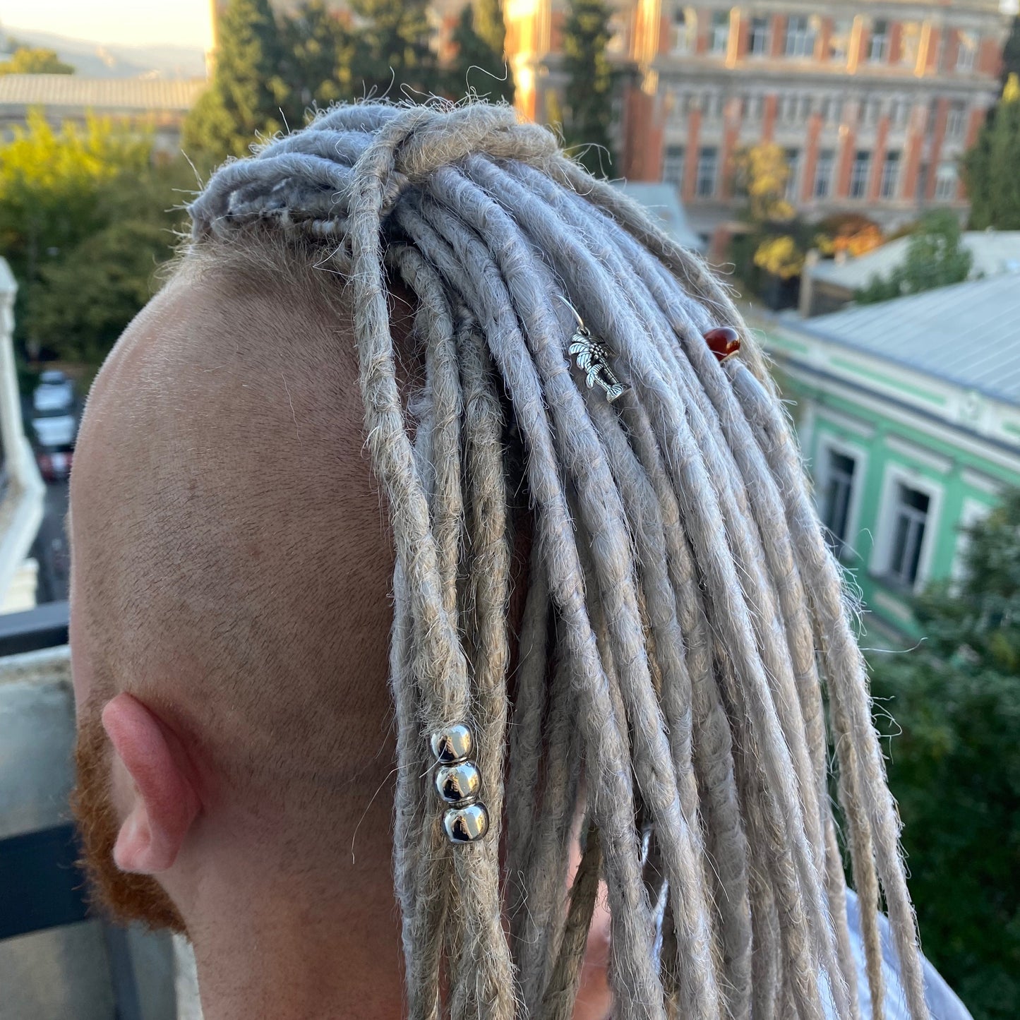 Men`s Short Blonde Undercut Dreads