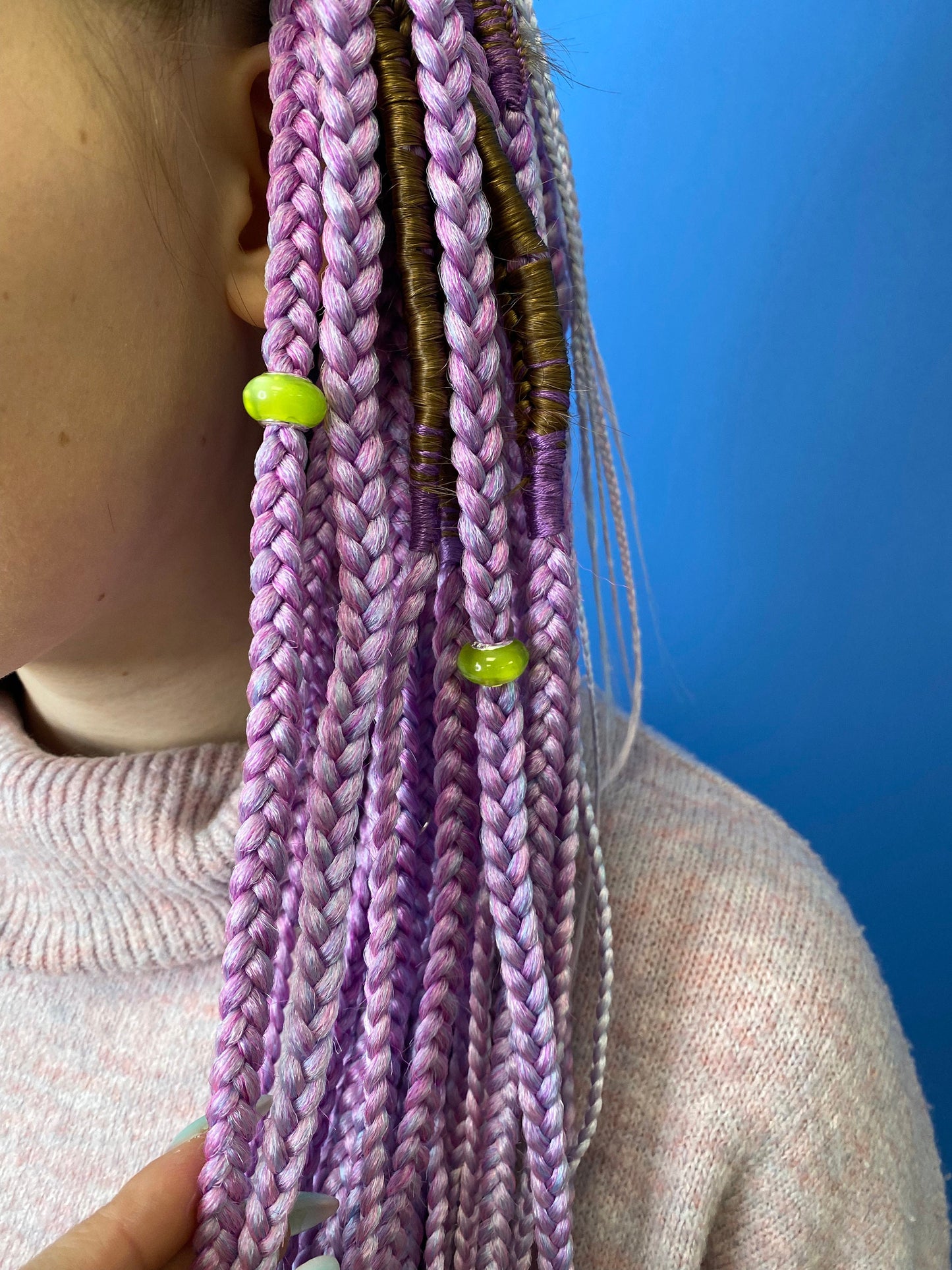 Lilac Ombre Synthetic Braids