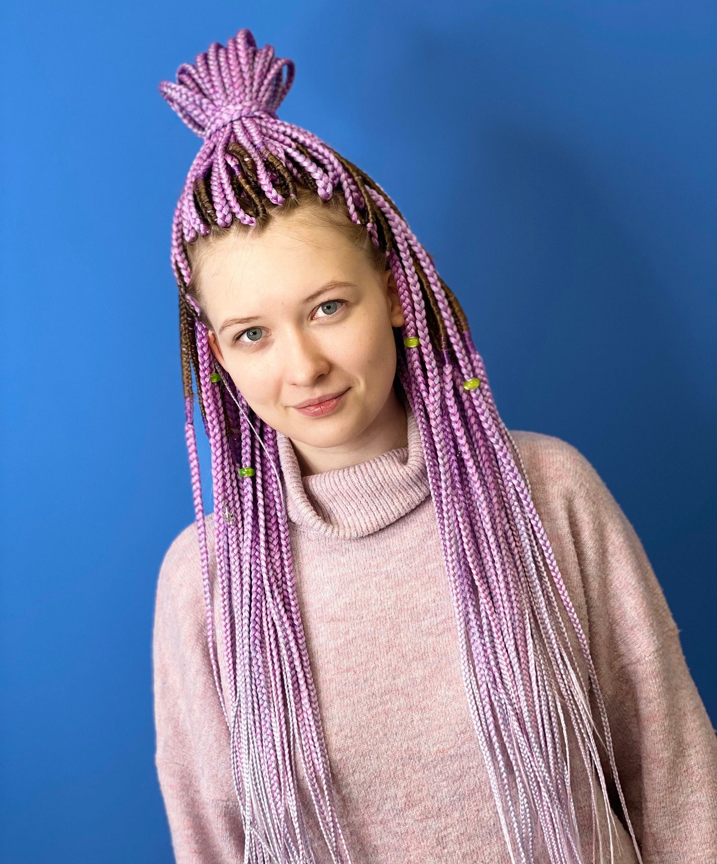 Lilac Ombre Synthetic Braids